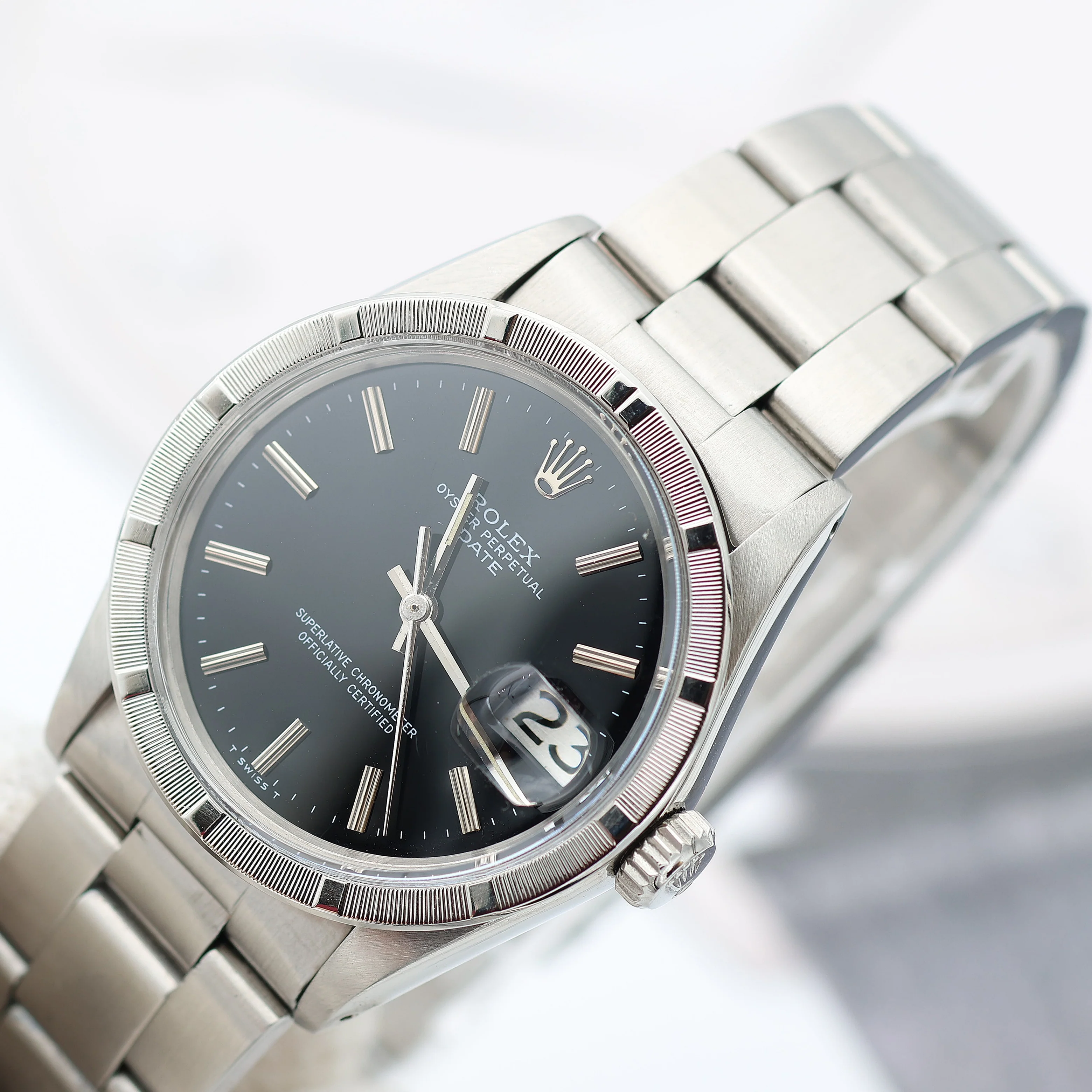 Rolex Oyster Perpetual Date ref. 1501 34mm - Black Dial (IV) - Oyster bracelet - Image 4