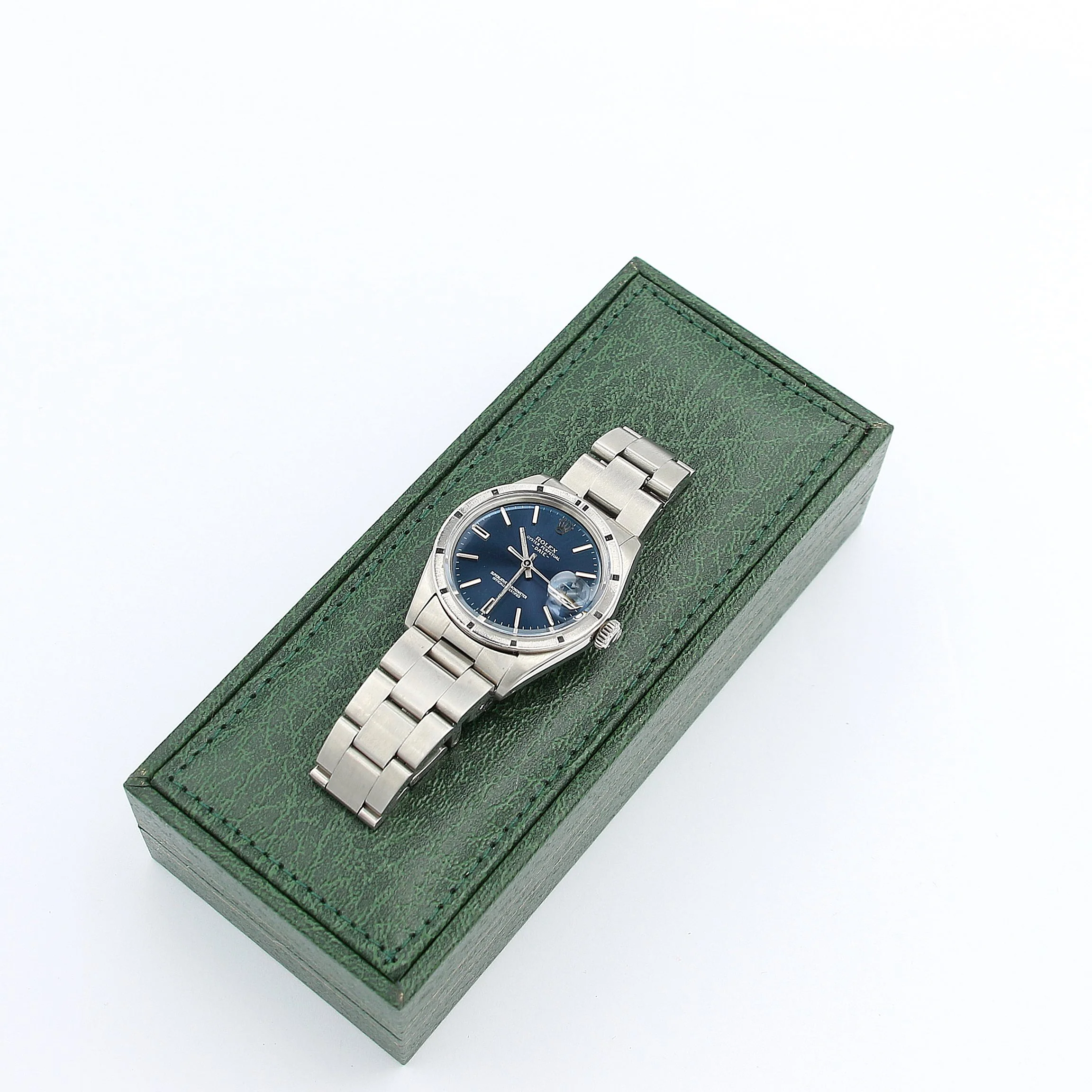 Rolex Oyster Perpetual Date ref. 1501 34mm - Blue Dial - Oyster bracelet - Image 2