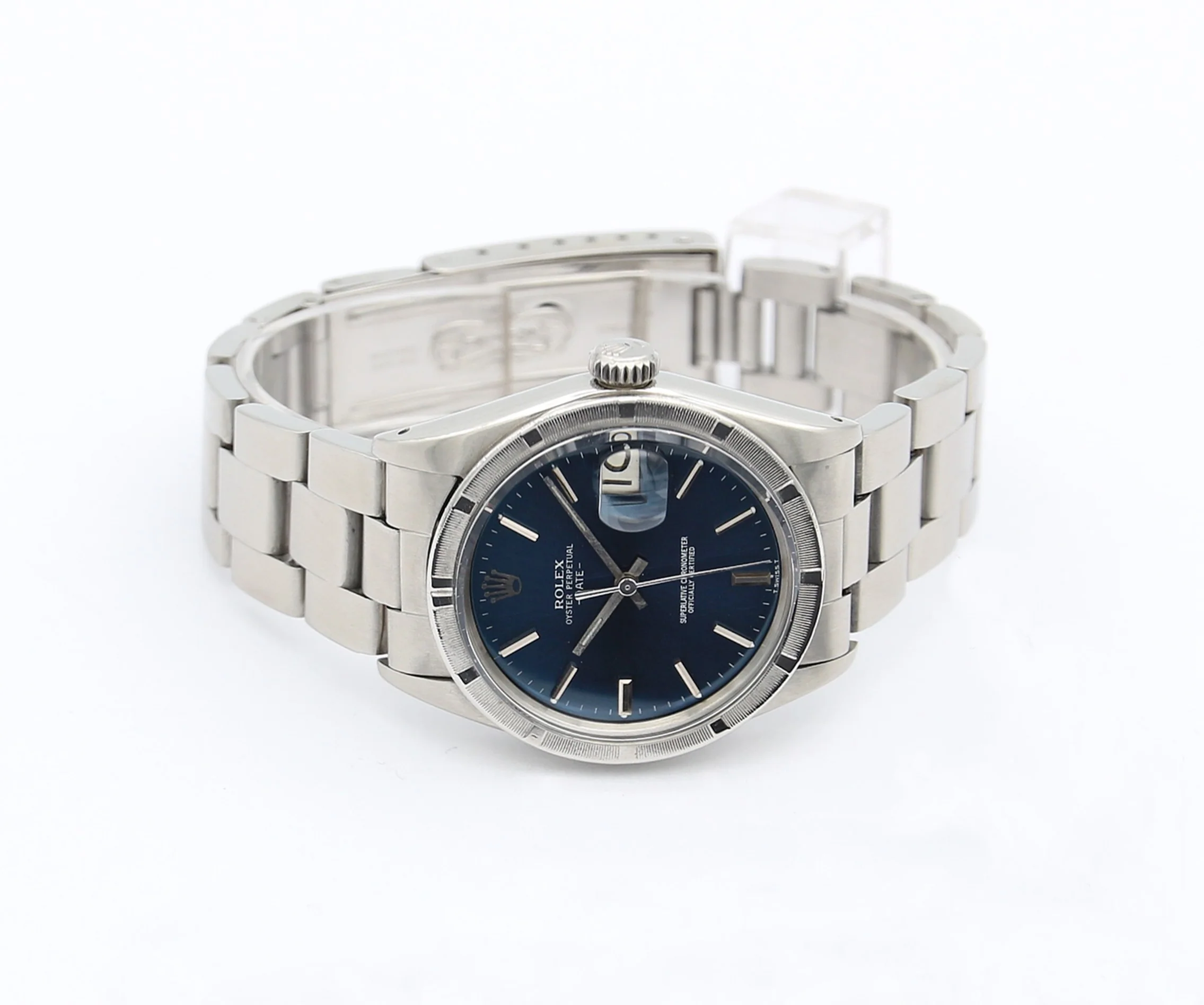 Rolex Oyster Perpetual Date ref. 1501 34mm - Blue Dial - Oyster bracelet - Image 5