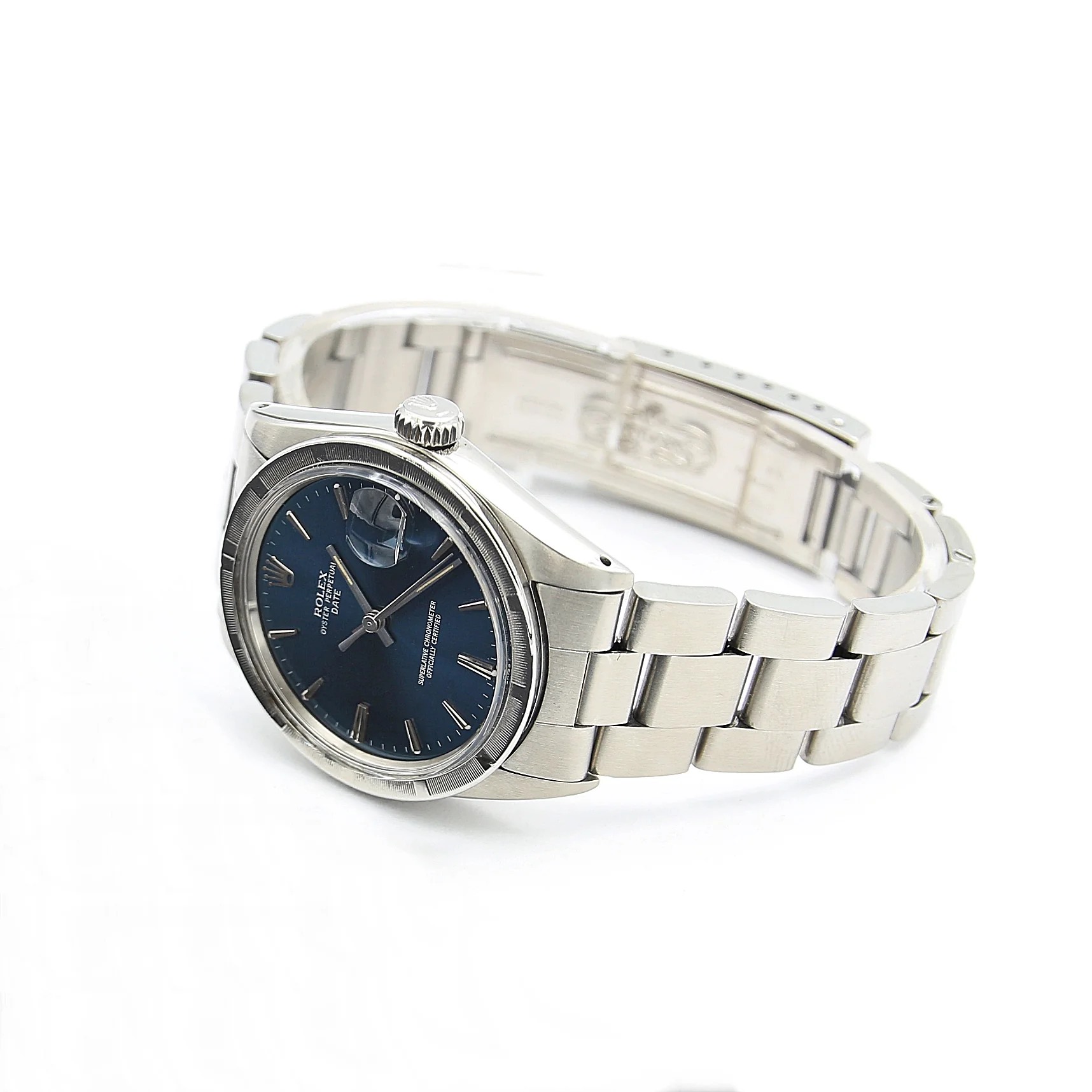 Rolex Oyster Perpetual Date ref. 1501 34mm - Blue Dial (II) - Oyster bracelet - Image 3