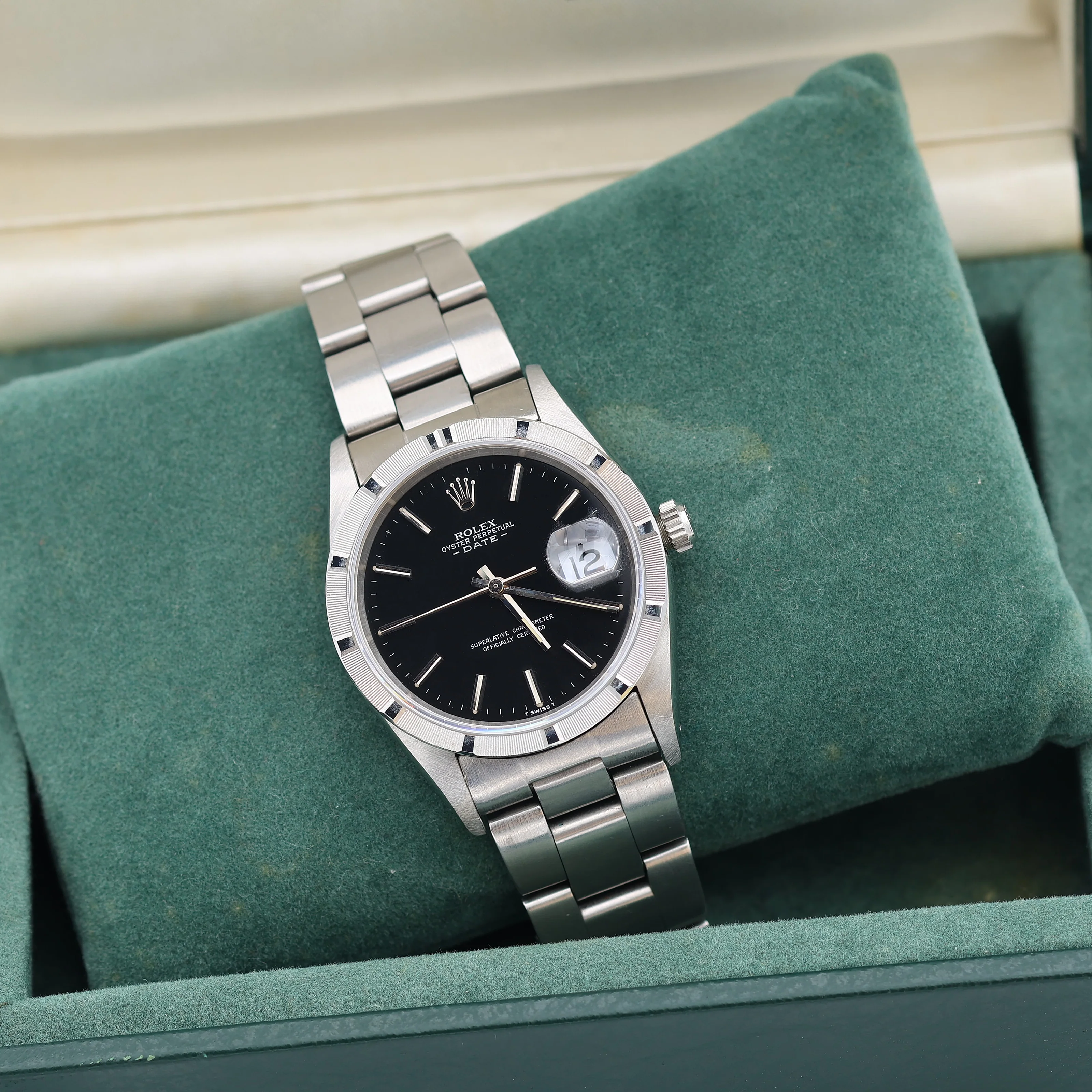 Rolex Oyster Perpetual Date ref. 15210 Black dial - Full Set - Image 5