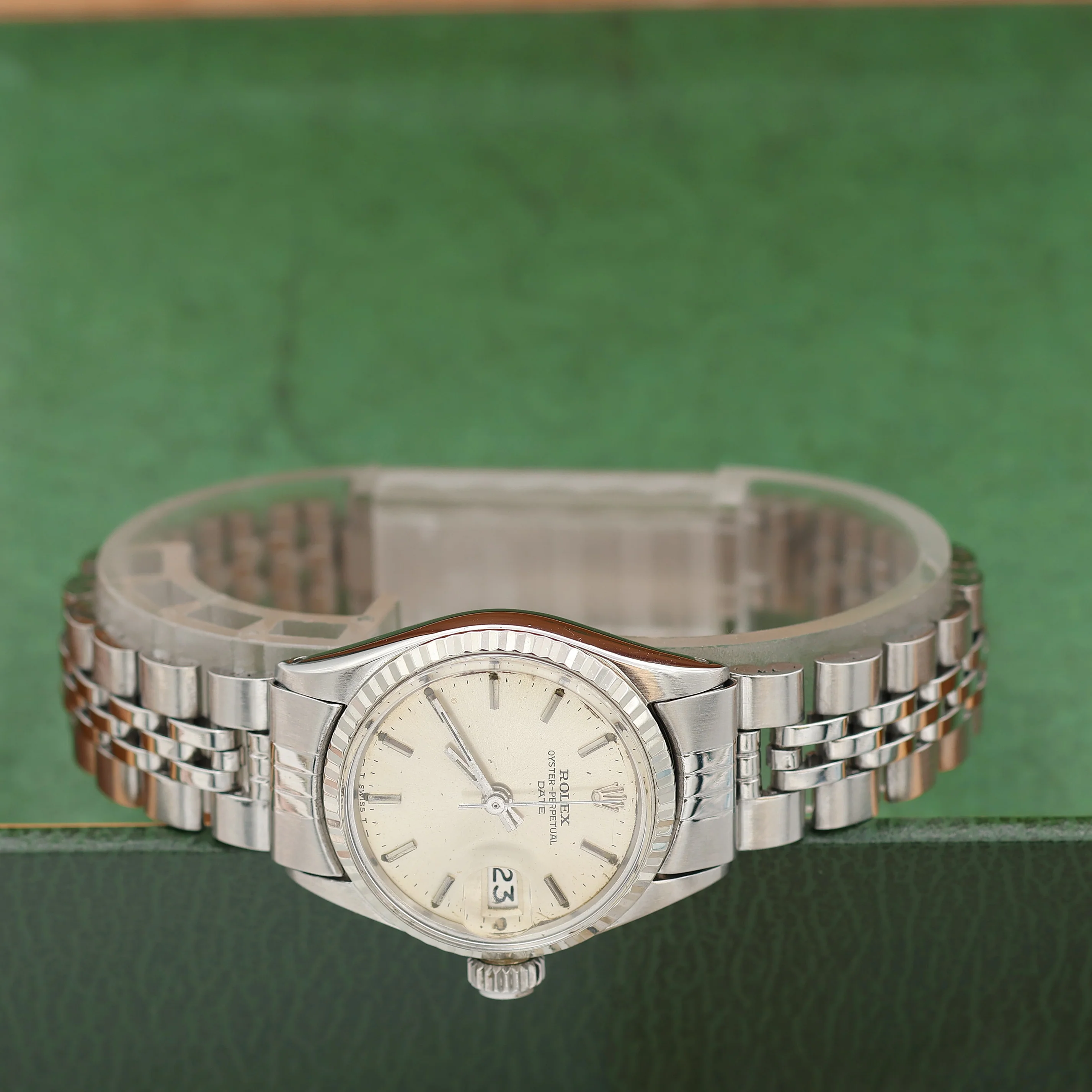 Rolex Oyster Perpetual Lady Date ref. 6517 Silver Dial - Jubilee - Image 5