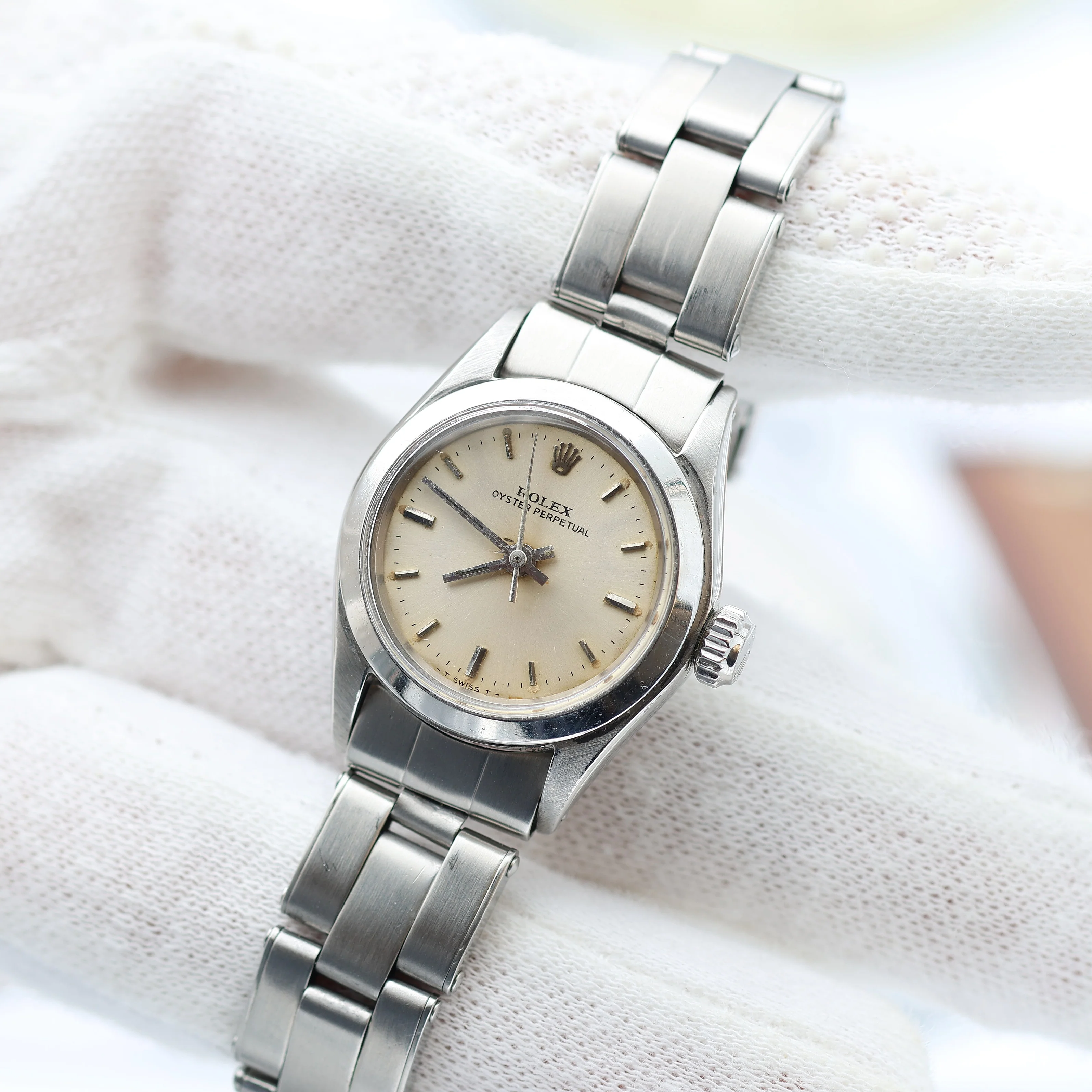 Rolex Oyster Perpetual Lady ref. 6618 - SIlver Dial - Oyster Bracelet - Image 2