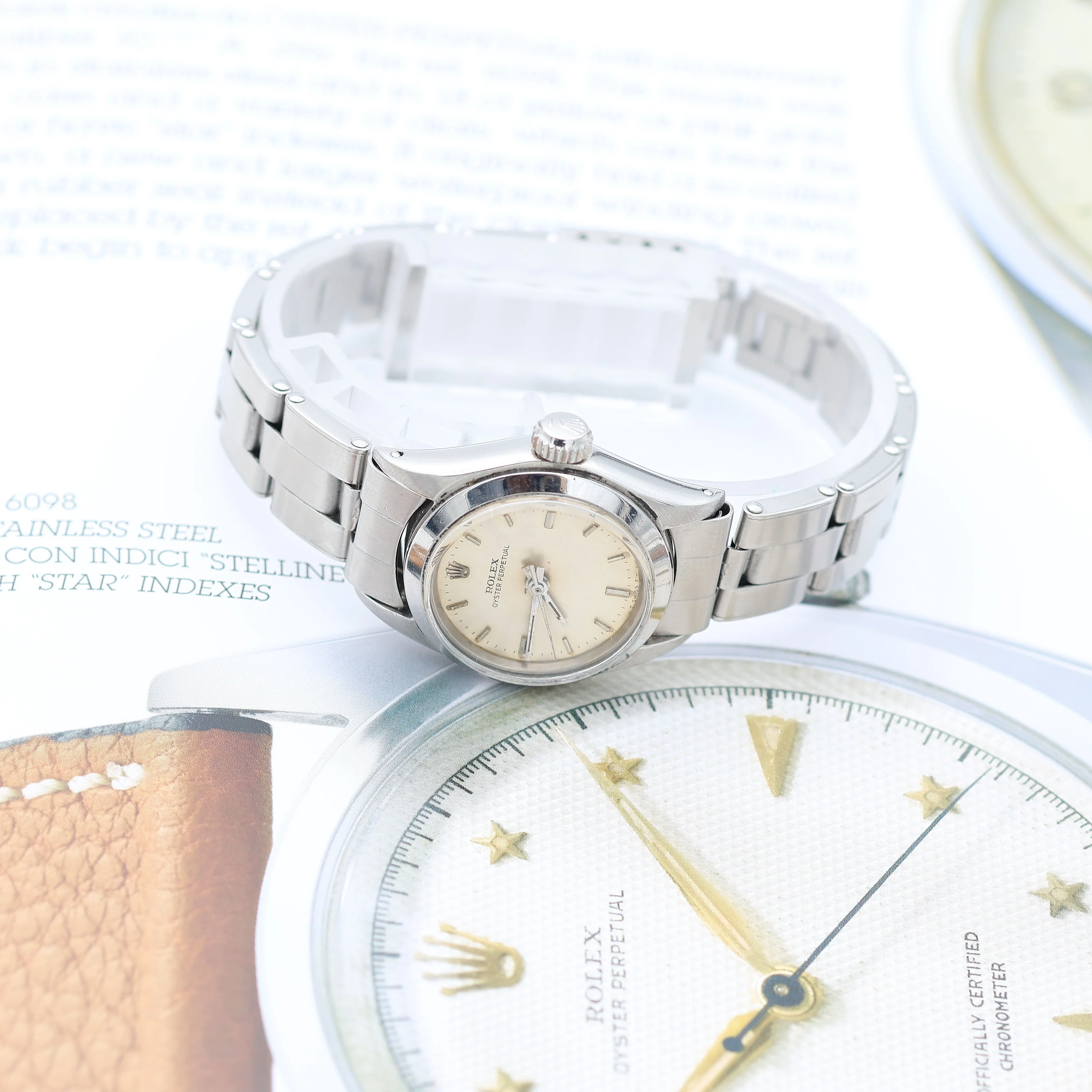 Rolex Oyster Perpetual Lady ref. 6618 - SIlver Dial - Oyster Bracelet - Image 7
