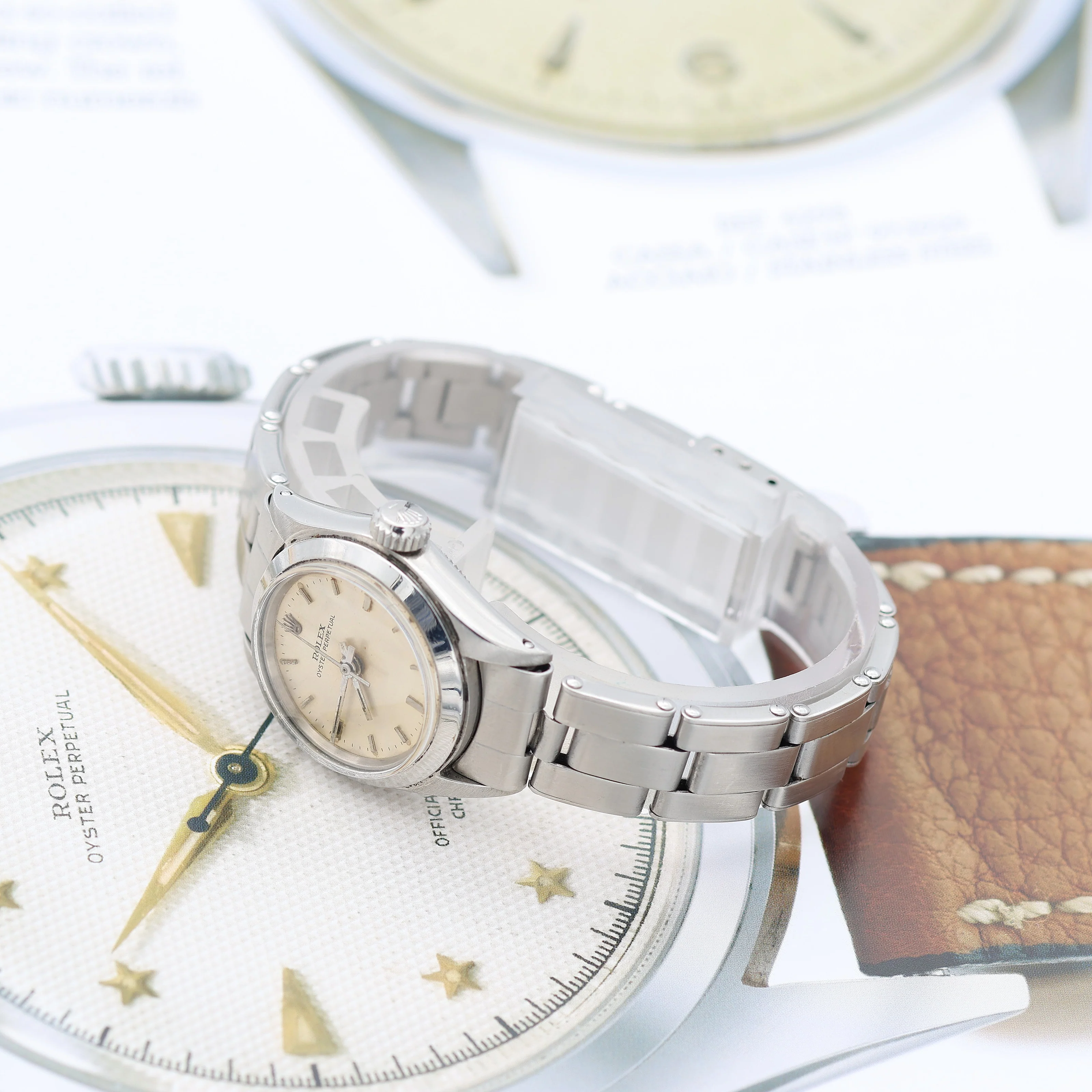 Rolex Oyster Perpetual Lady ref. 6618 - SIlver Dial - Oyster Bracelet - Image 8