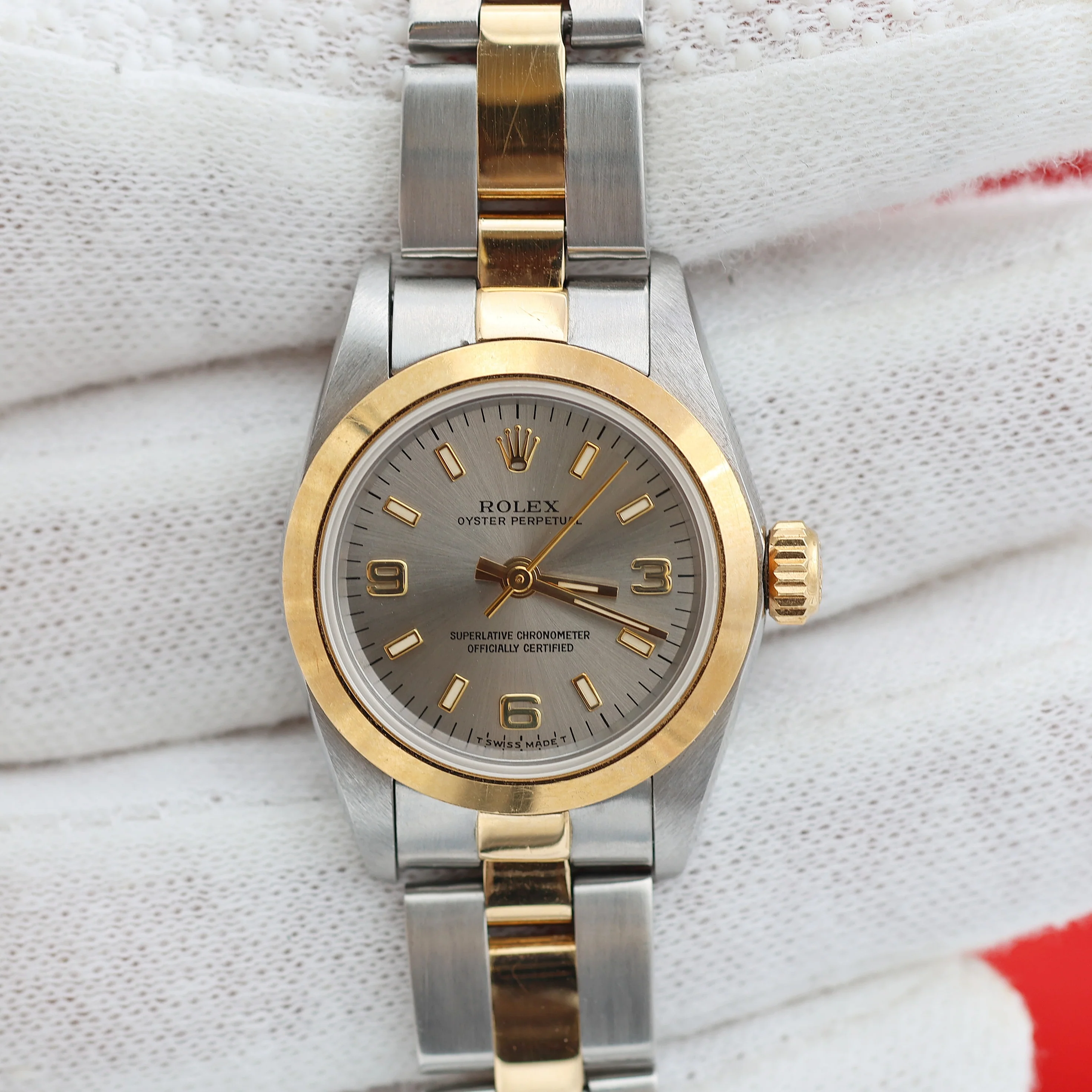 Rolex Oyster Perpetual Lady ref. 67183 - Grey 3-6-9 Dial - Oyster bracelet - Full Set - Image 4