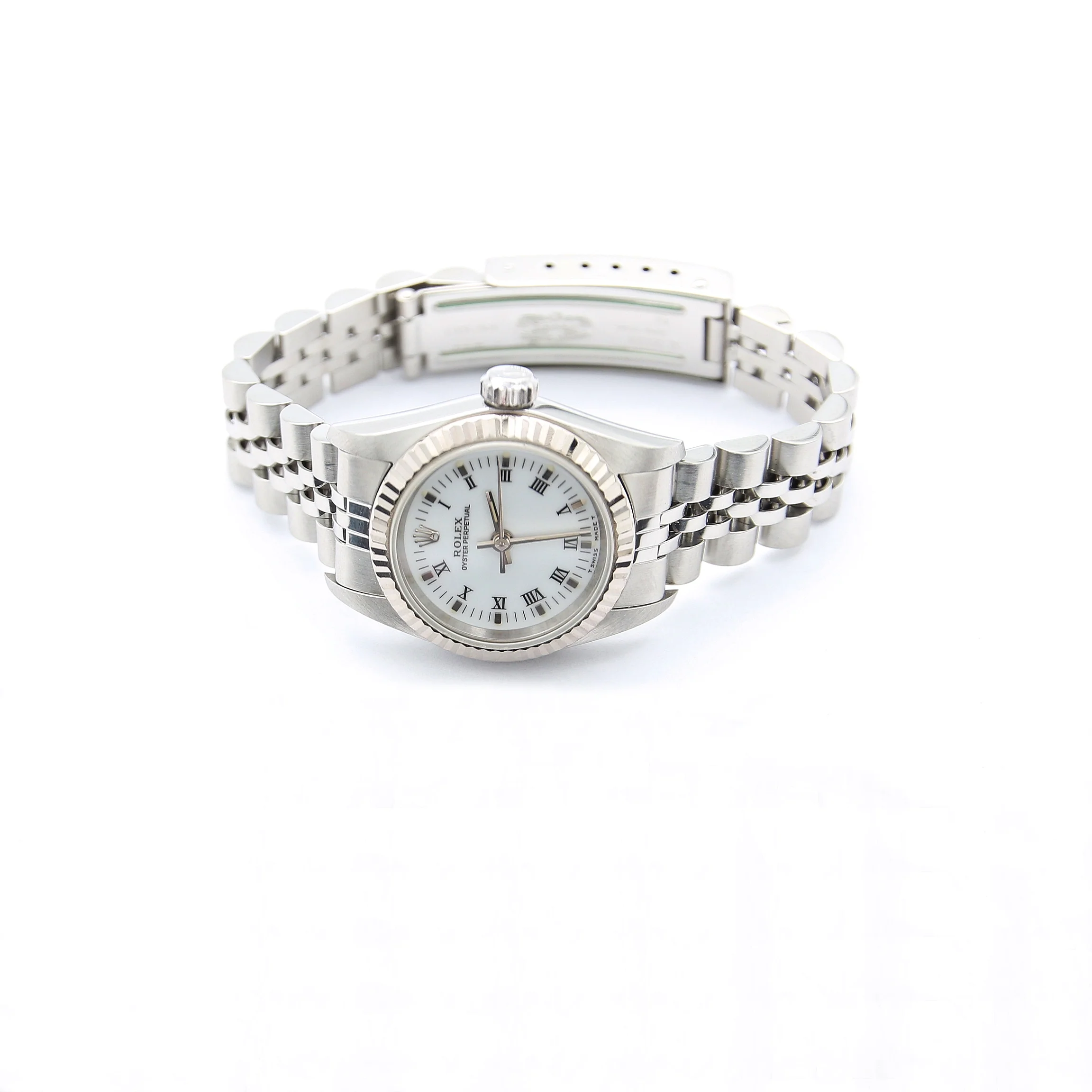 Rolex Oyster Perpetual lady ref. 67194 White dial Jubilee bracelet - Image 3