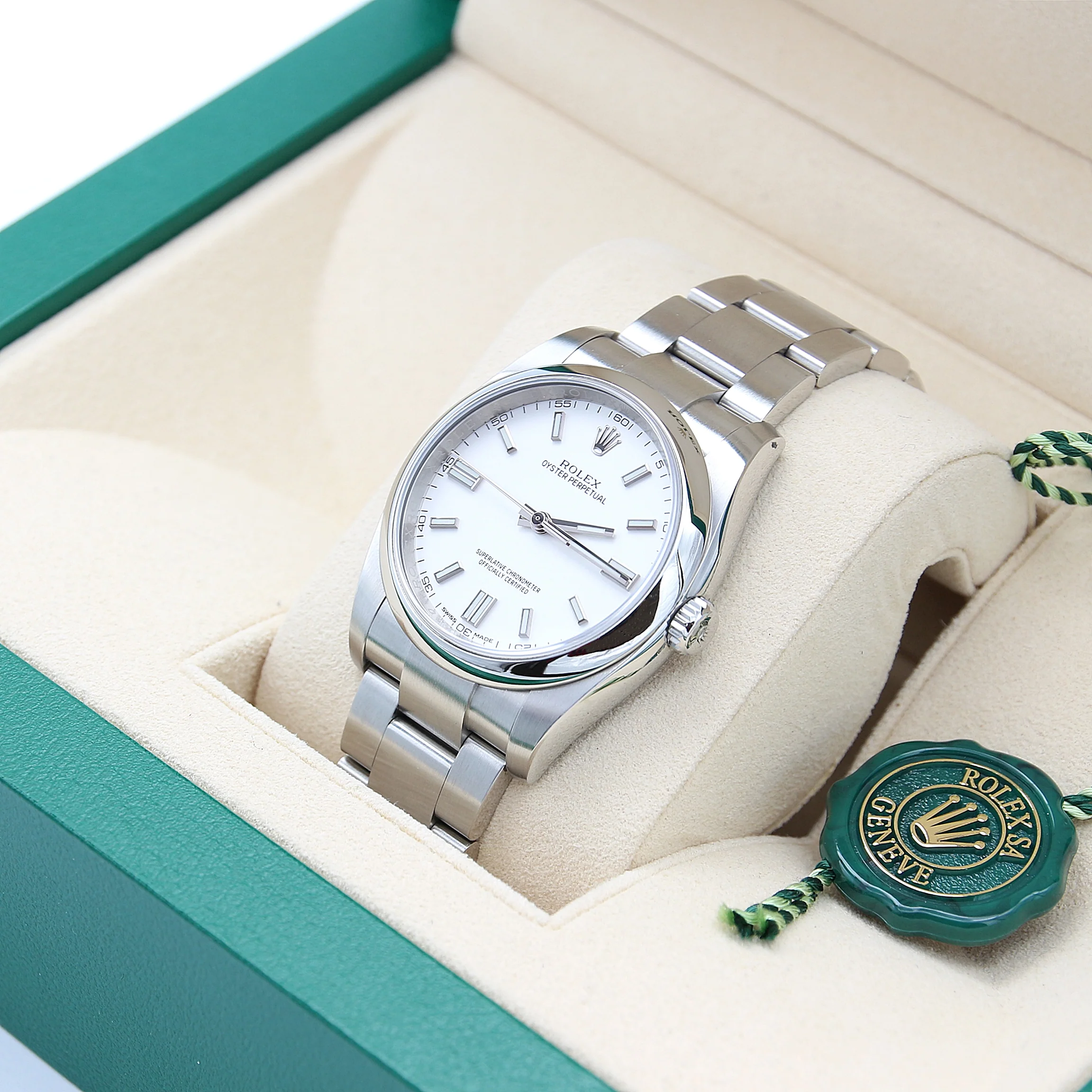 Rolex Oyster Perpetual ref. 116000 - White Dial - Full Set - Image 4
