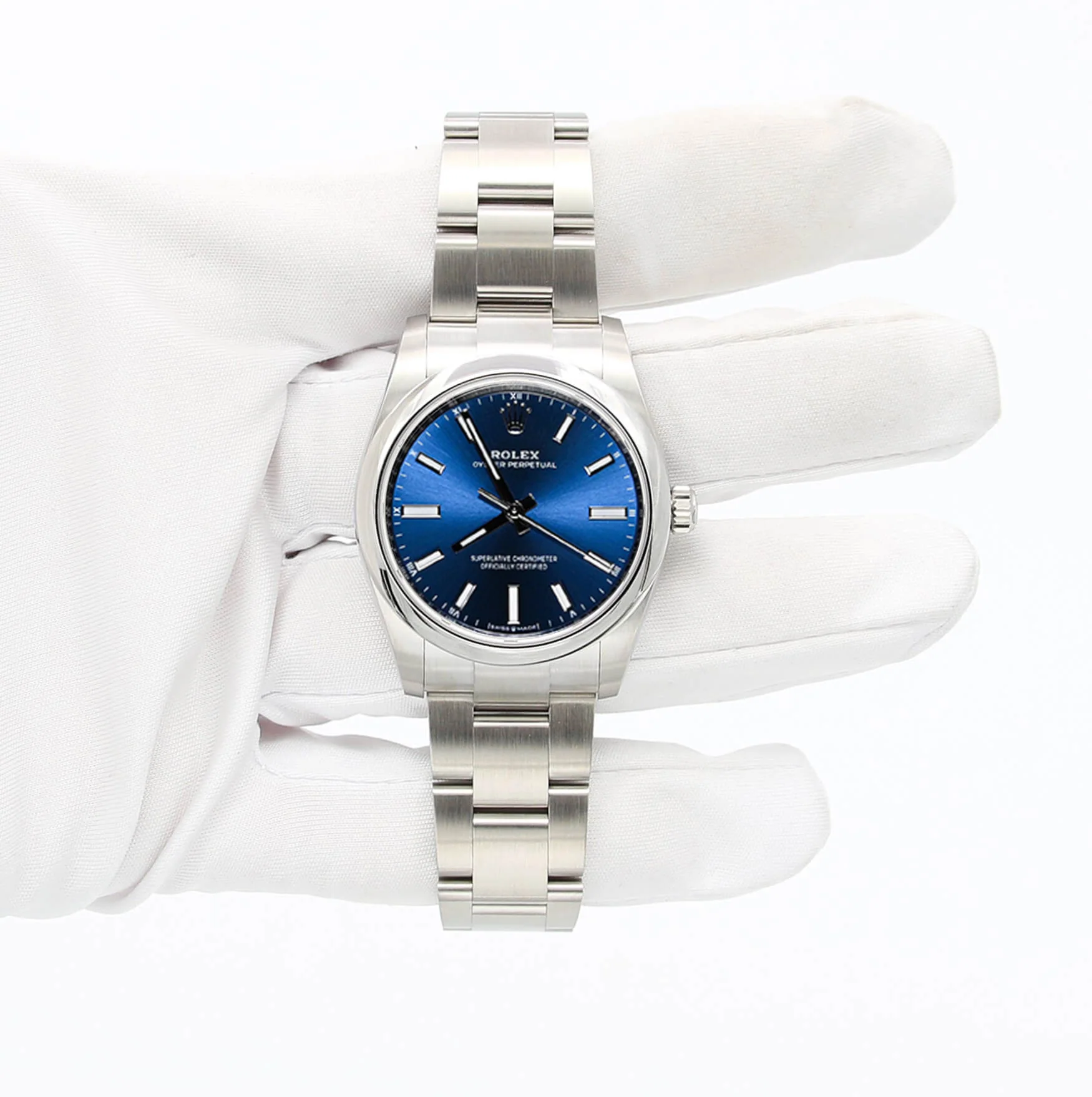 Rolex Oyster Perpetual ref. 124200 - 34mm Blue Dial - Full set - Image 2