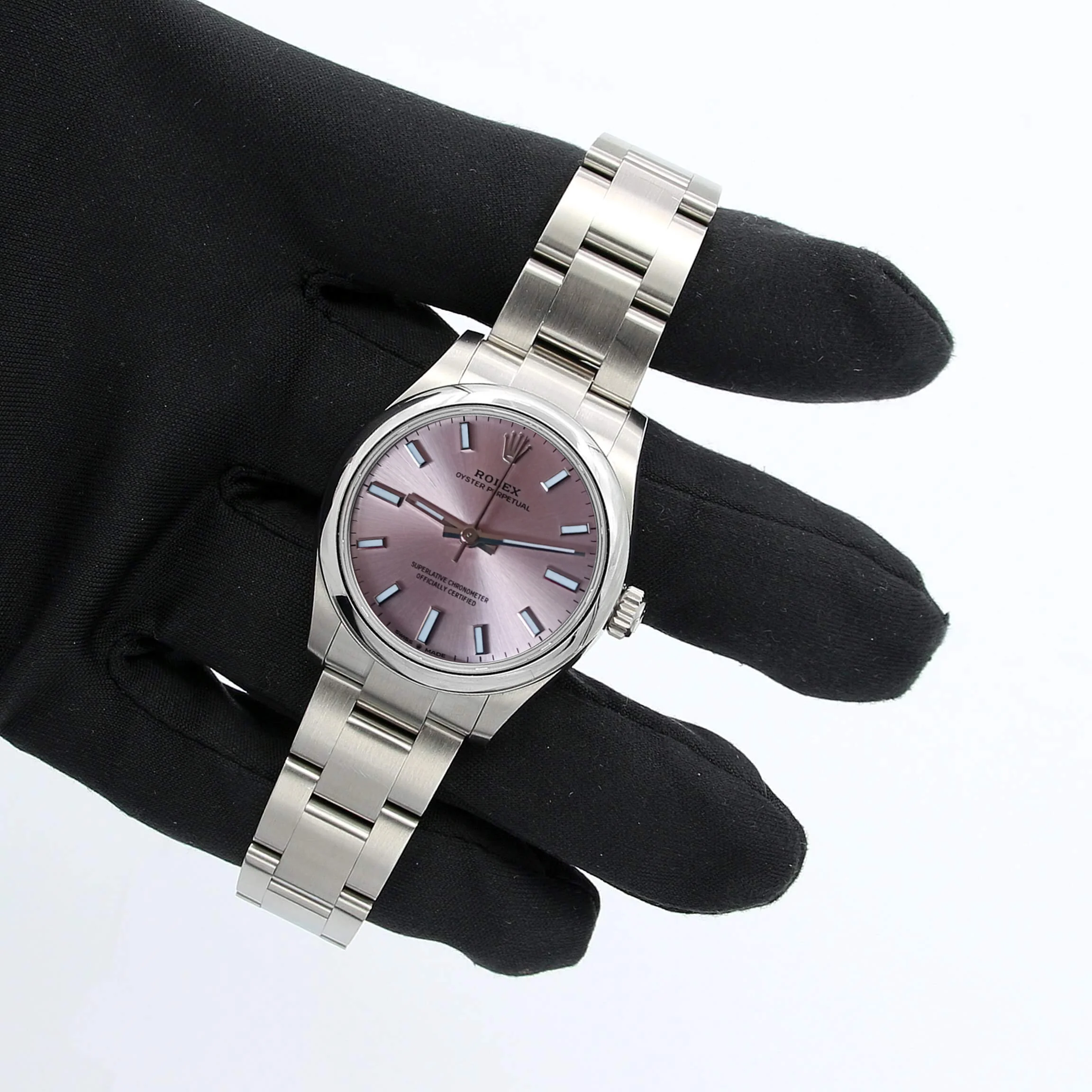 Rolex Oyster Perpetual ref. 277200 31mm - Pink Sunray Dial - Full set - Image 3