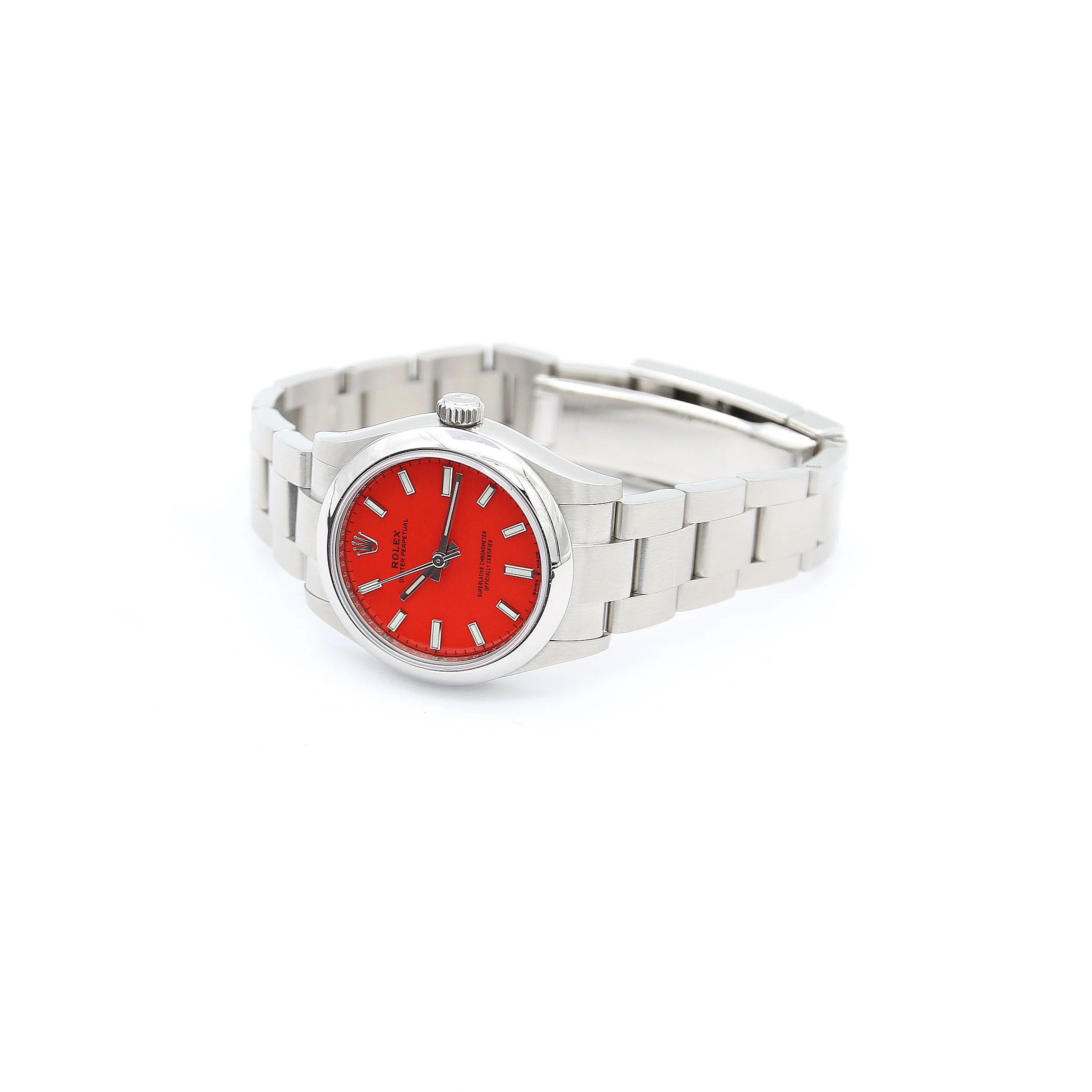 Rolex Oyster Perpetual ref. 277200 Coral Red Dial - Image 6