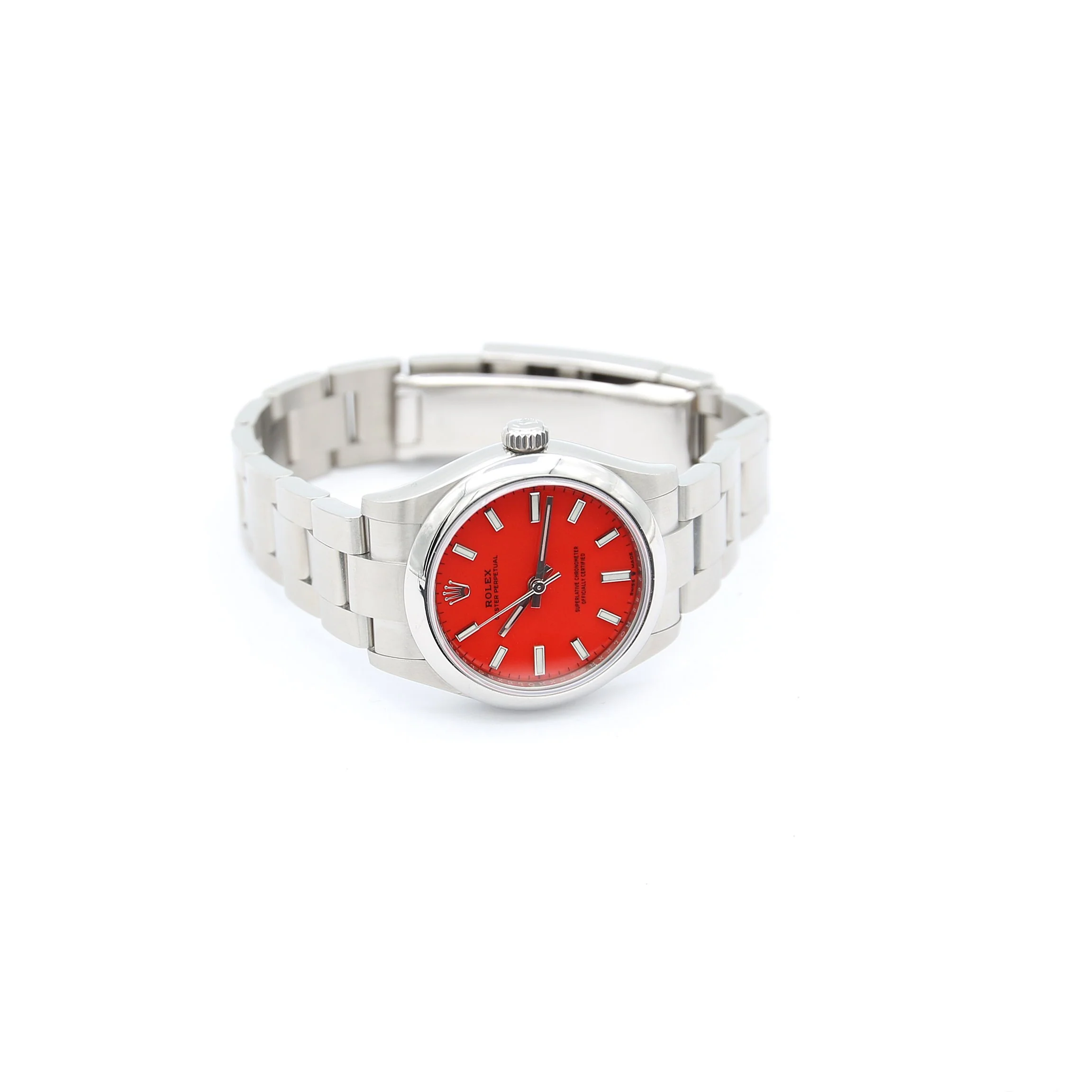 Rolex Oyster Perpetual ref. 277200 Coral Red Dial - Image 7