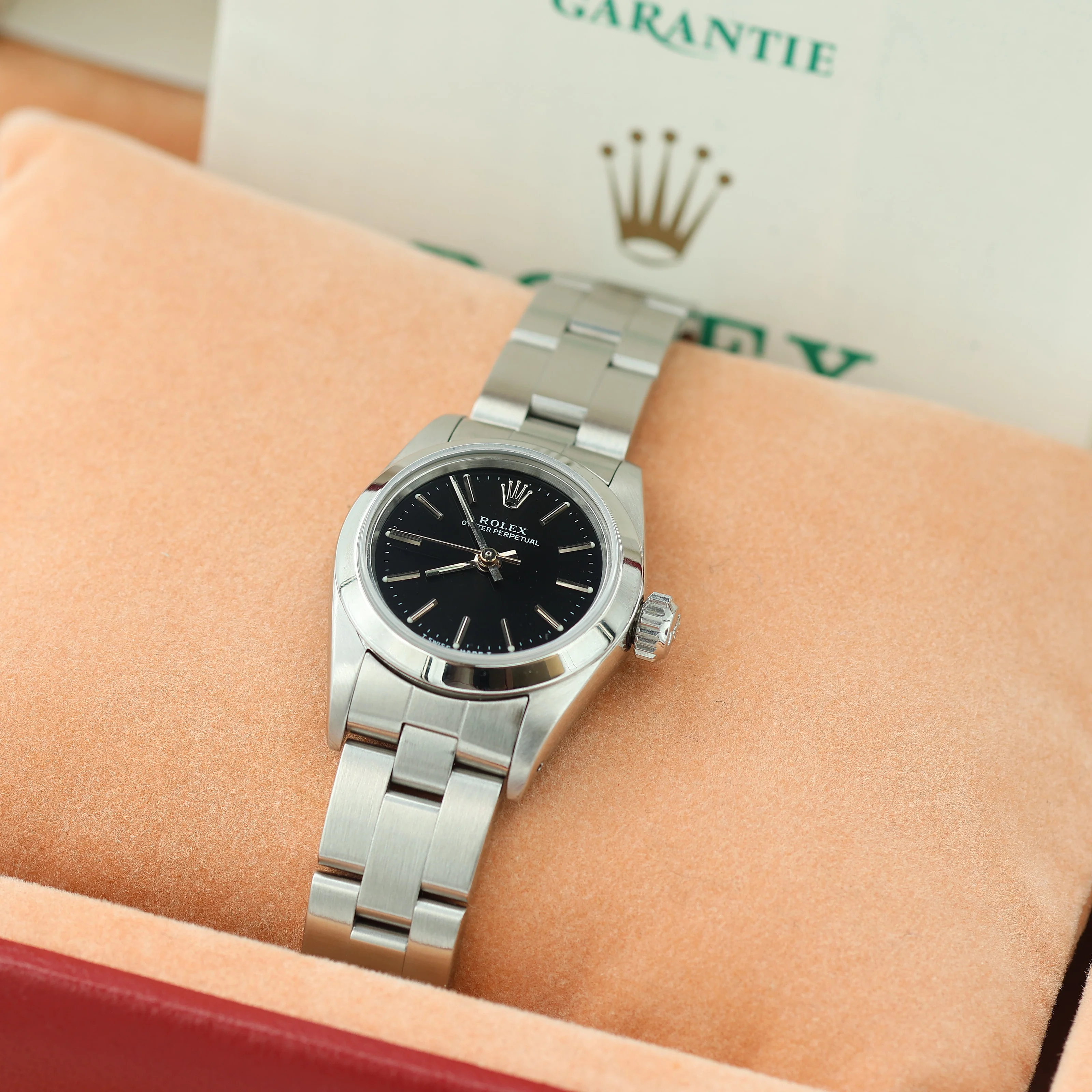 Rolex Oyster Perpetual ref. 67180 - Black Matte Dial - Oyster Bracelet - Full Set - Image 8