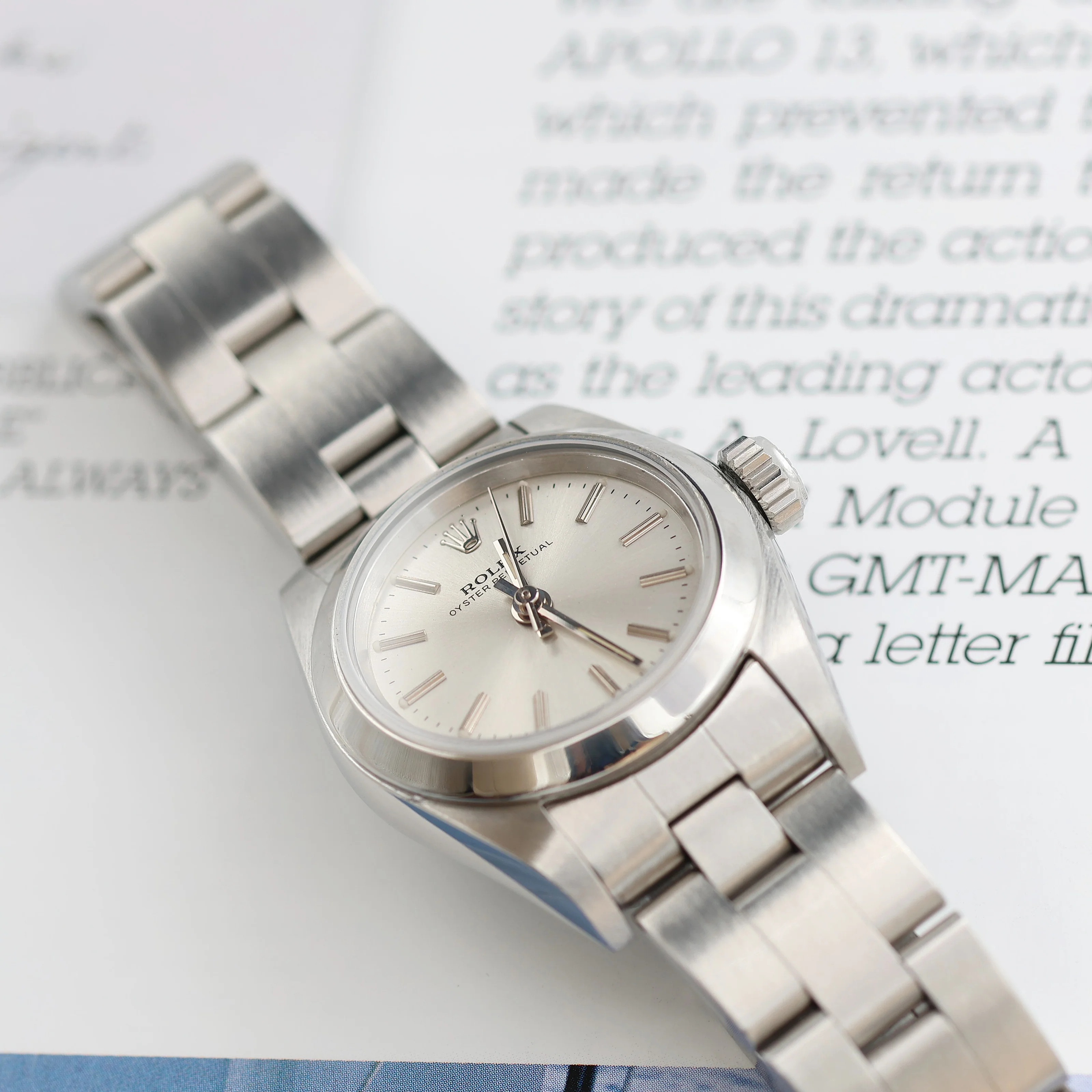 Rolex Oyster Perpetual ref. 67180 - Silver Dial - Oyster Bracelet - Image 4
