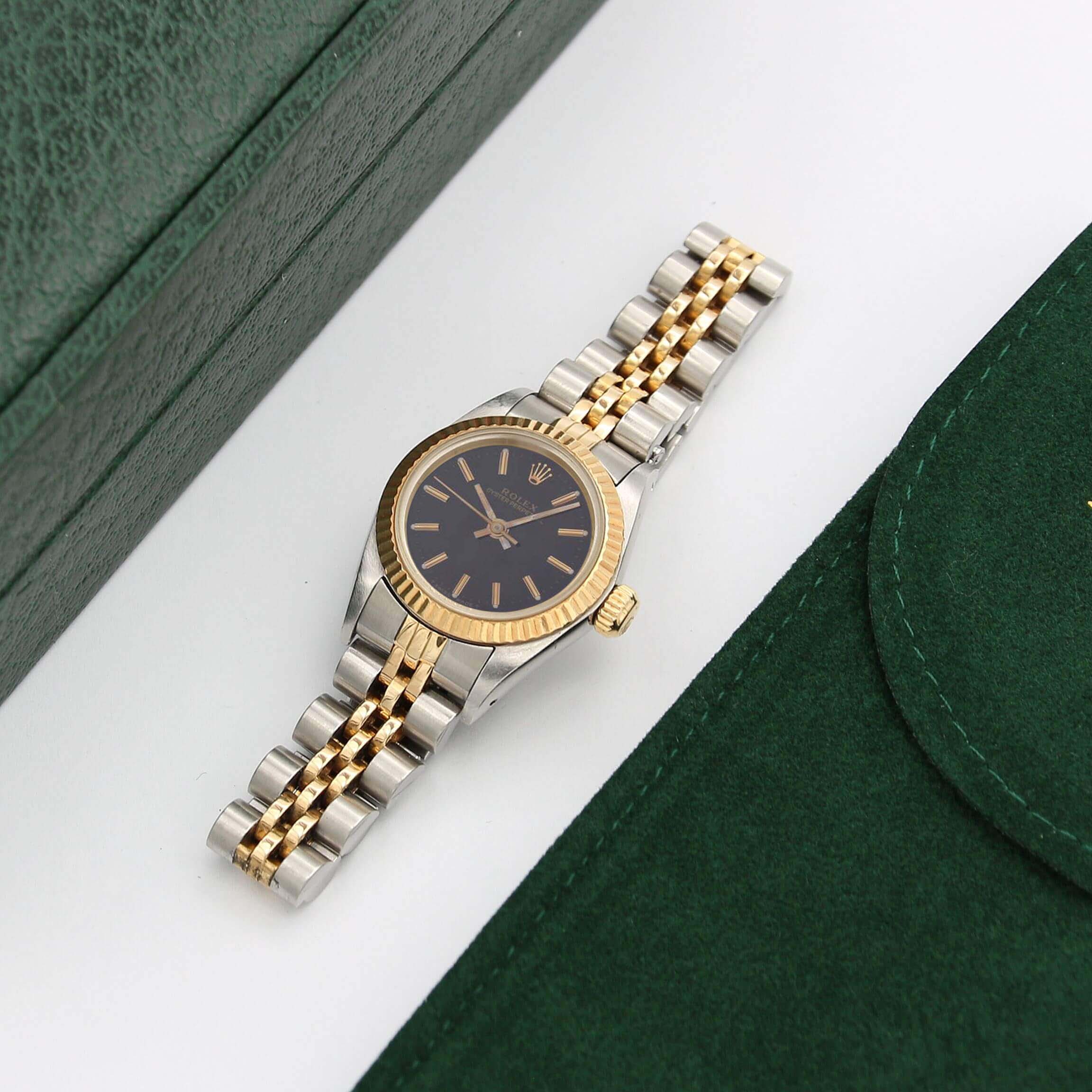 Rolex Oyster perpetual ref. 67193 Black dial Jubilee bracelet - Image 4