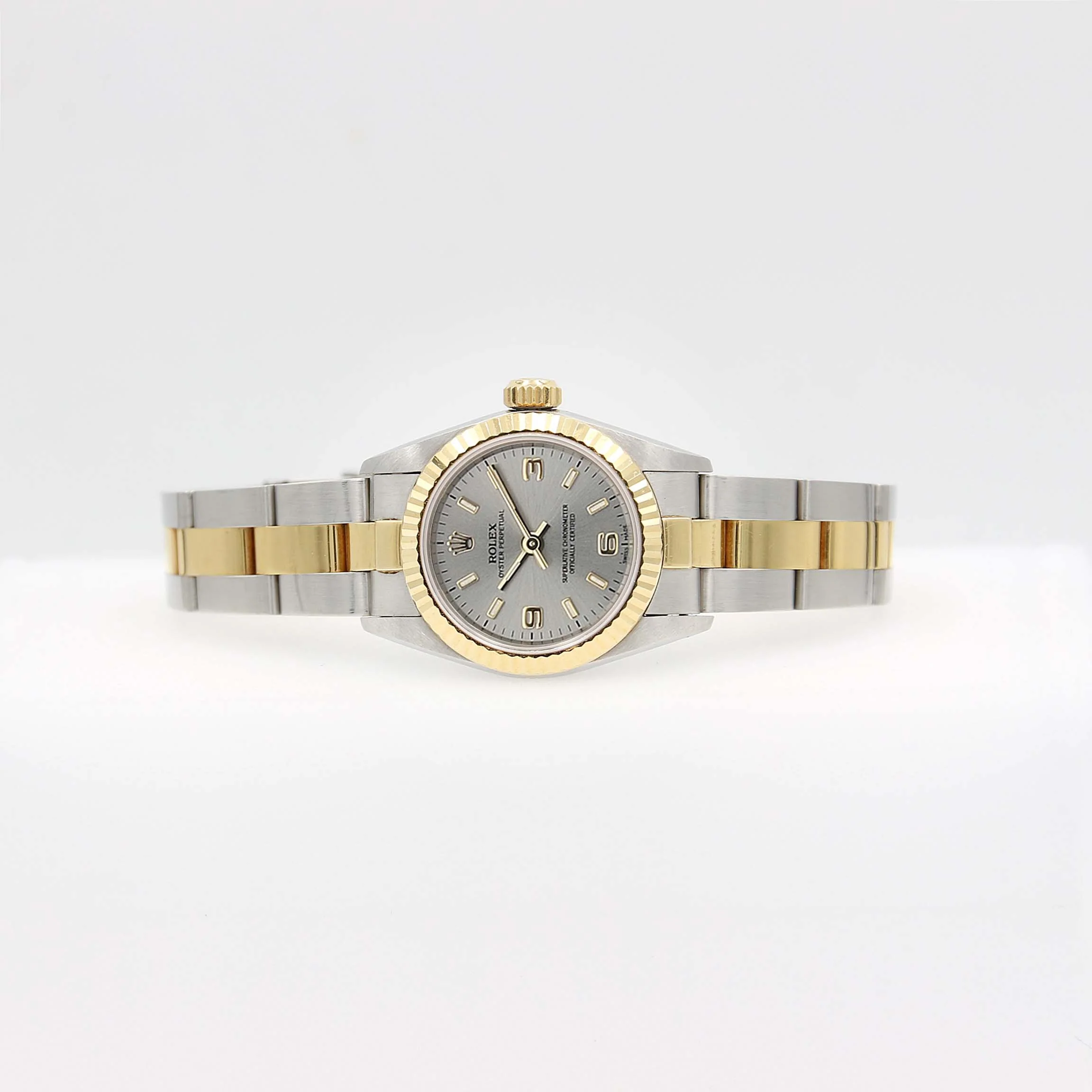 Rolex Oyster perpetual ref. 67193 Grey 3-6-9 dial Jubilee bracelet - Image 3