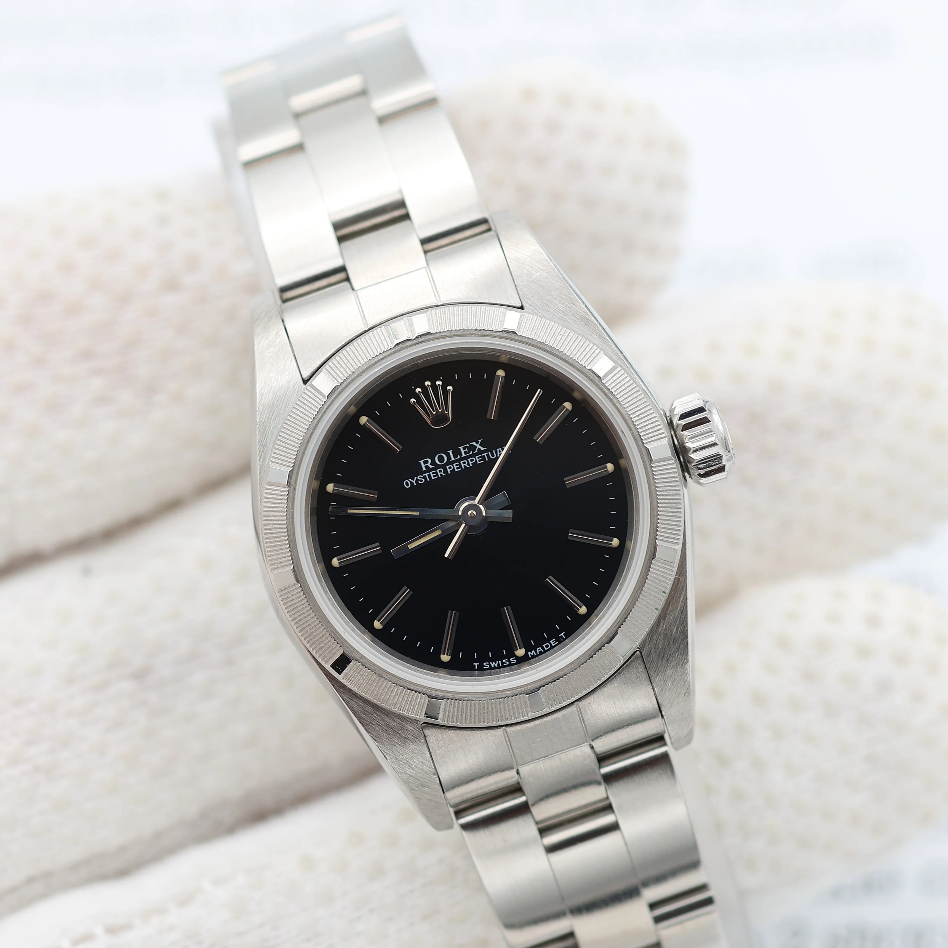 Rolex Oyster Perpetual ref. 67230 - Black Dial - Oyster Bracelet - Image 3