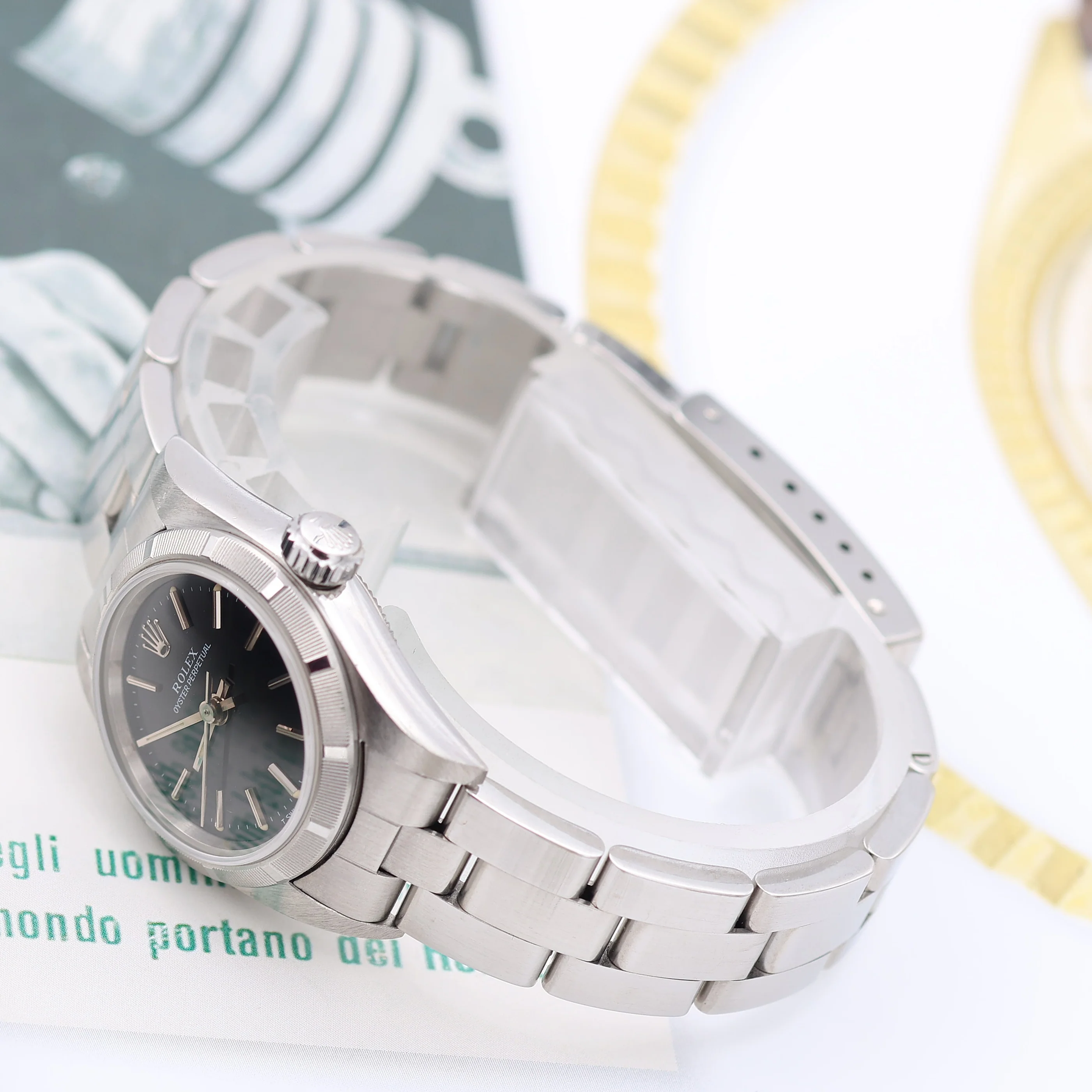 Rolex Oyster Perpetual ref. 67230 - Black Dial - Oyster Bracelet - Image 5
