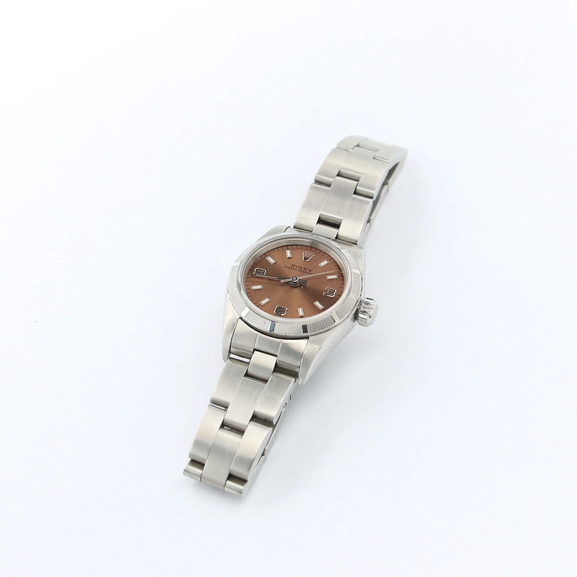 Rolex Oyster Perpetual ref. 67230 - Salmon 3-6-9 Dial - Image 3