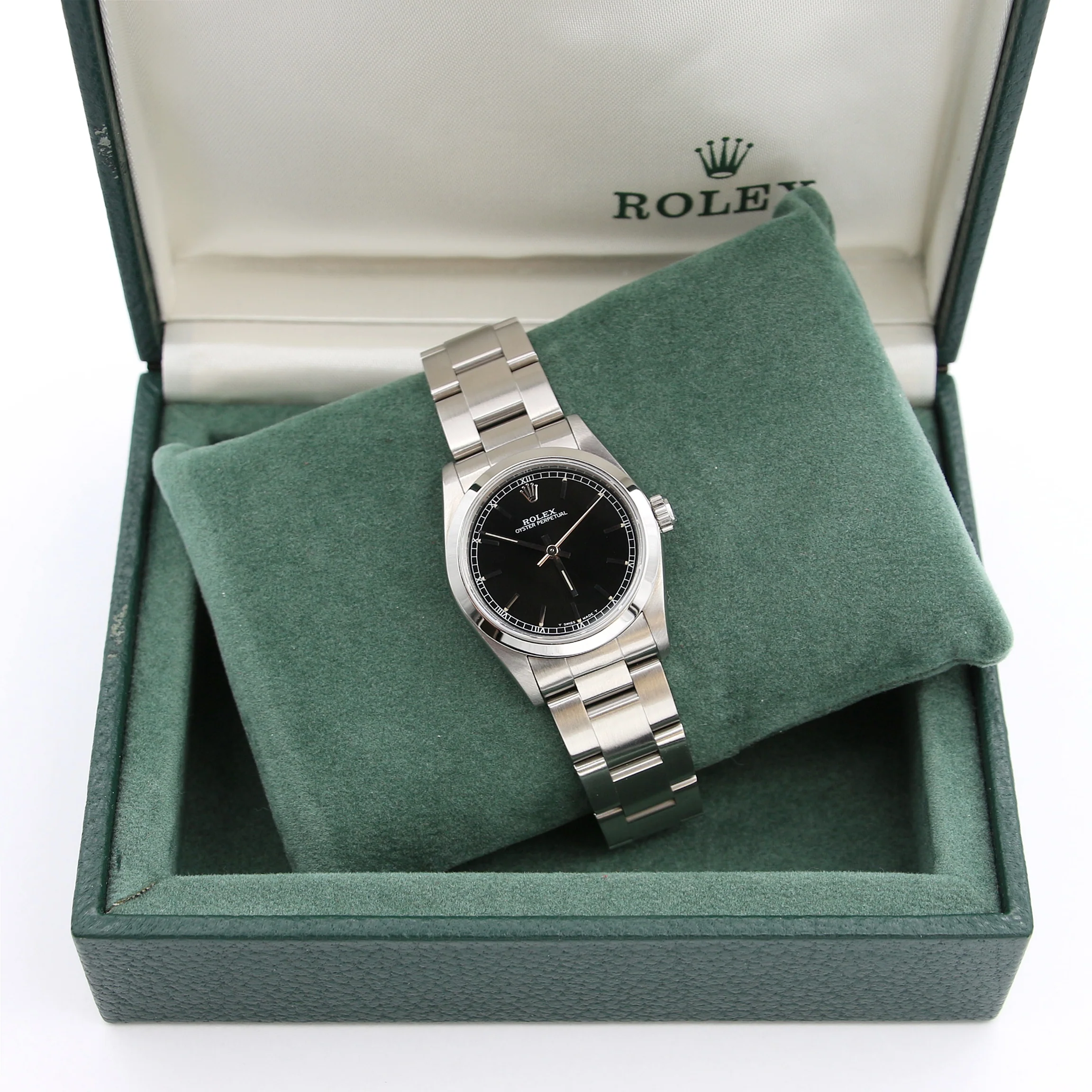 Rolex Oyster Perpetual Ref. 67480 - Black Circle Dial - Full Set - Image 5