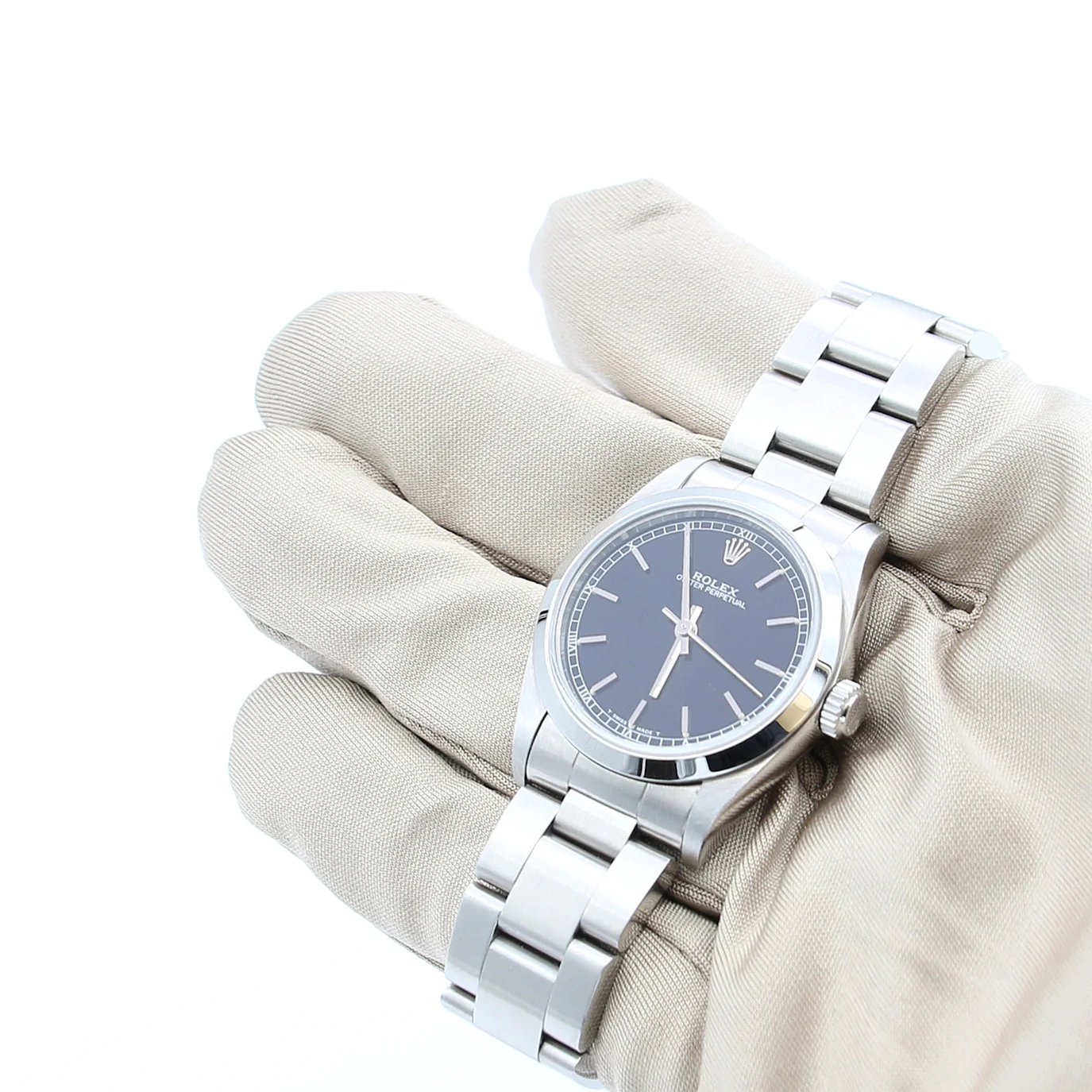 Rolex Oyster Perpetual Ref. 67480 - Black Circle Dial - Full Set - Image 6