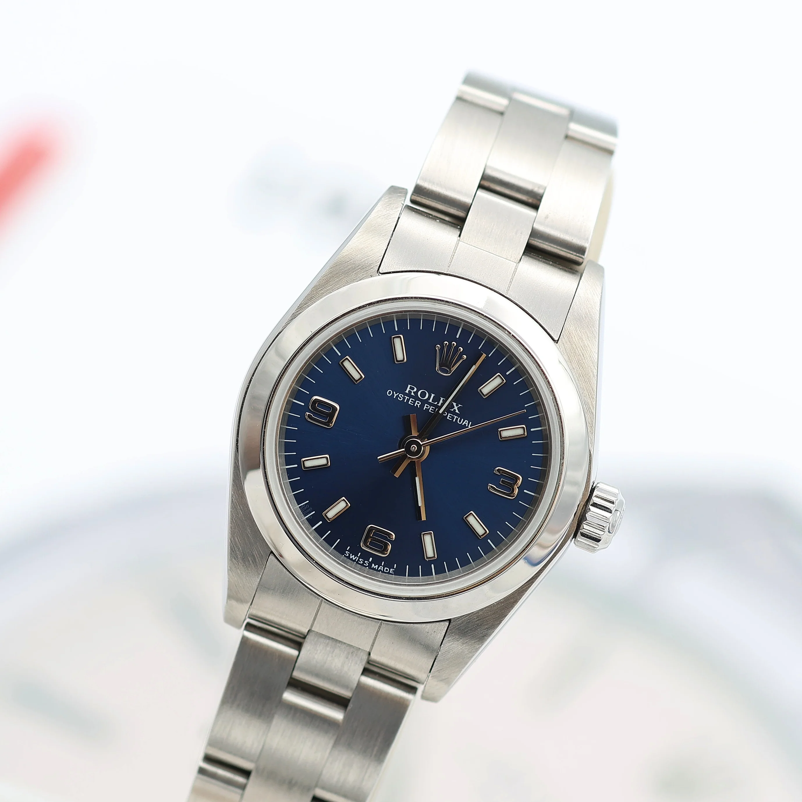 Rolex Oyster Perpetual ref. 76080 – Blue dial - Image 2