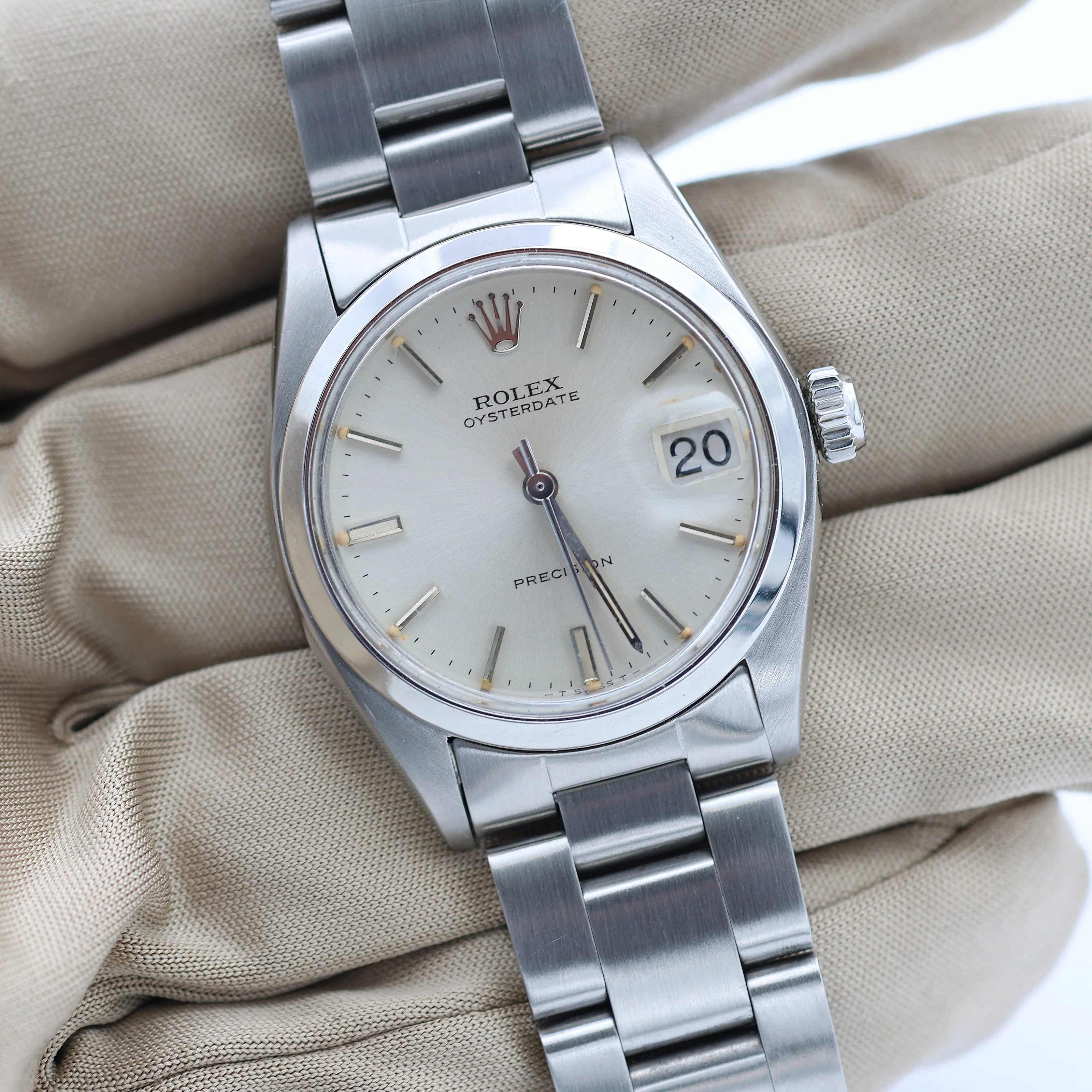 Rolex Oyster Precision ref. 6466 Silver Dial Oyster bracelet - Image 4