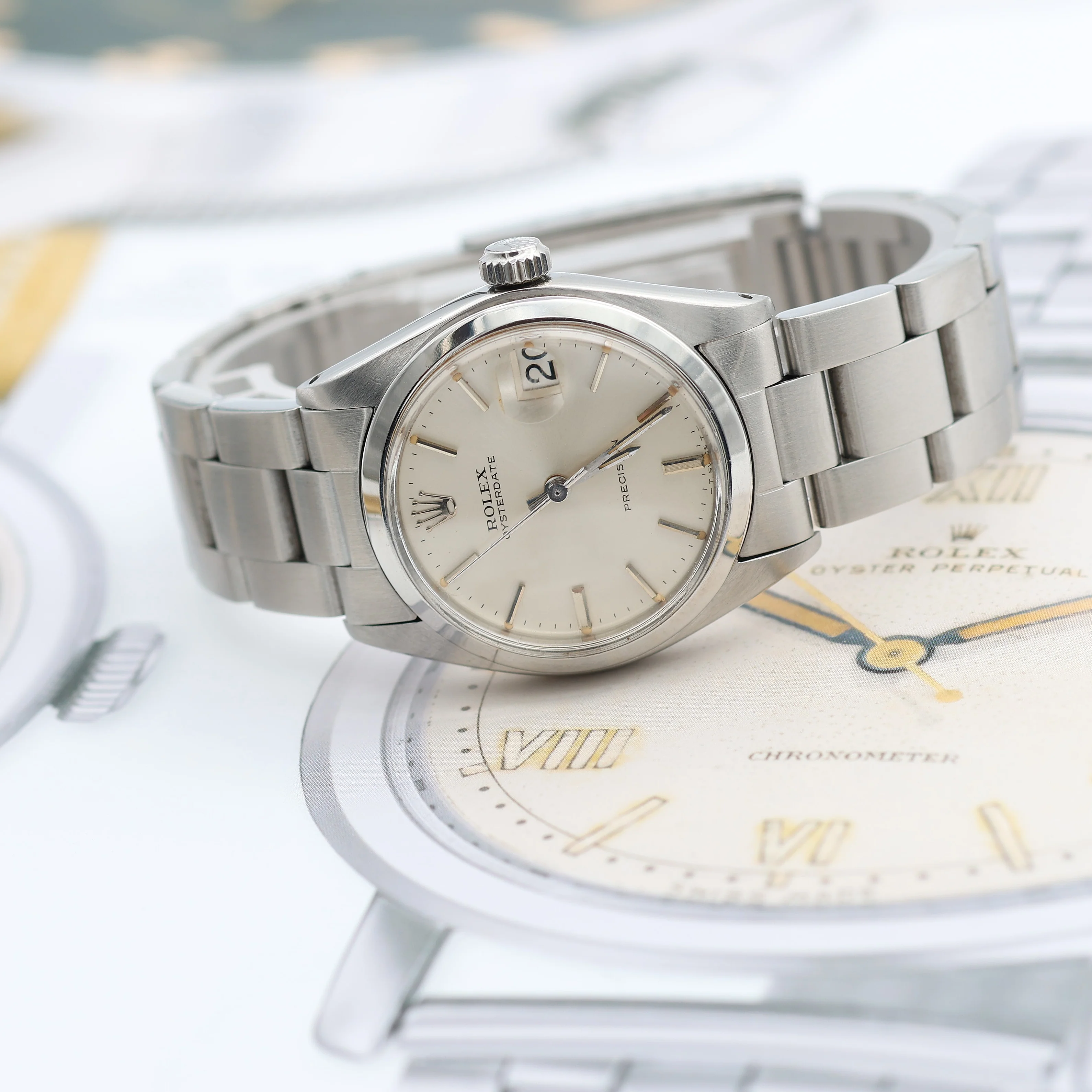 Rolex Oyster Precision ref. 6466 Silver Dial Oyster bracelet - Image 6
