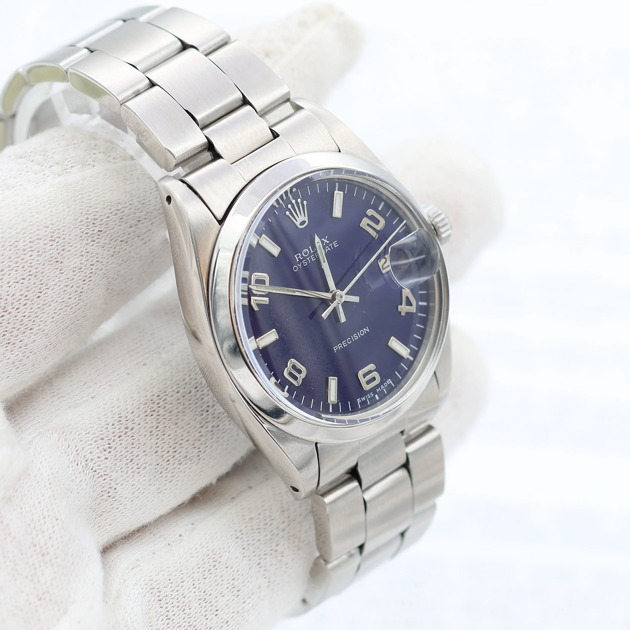 Rolex Precision Date ref. 6694 Blue Arabic Dial - Oyster - Image 2