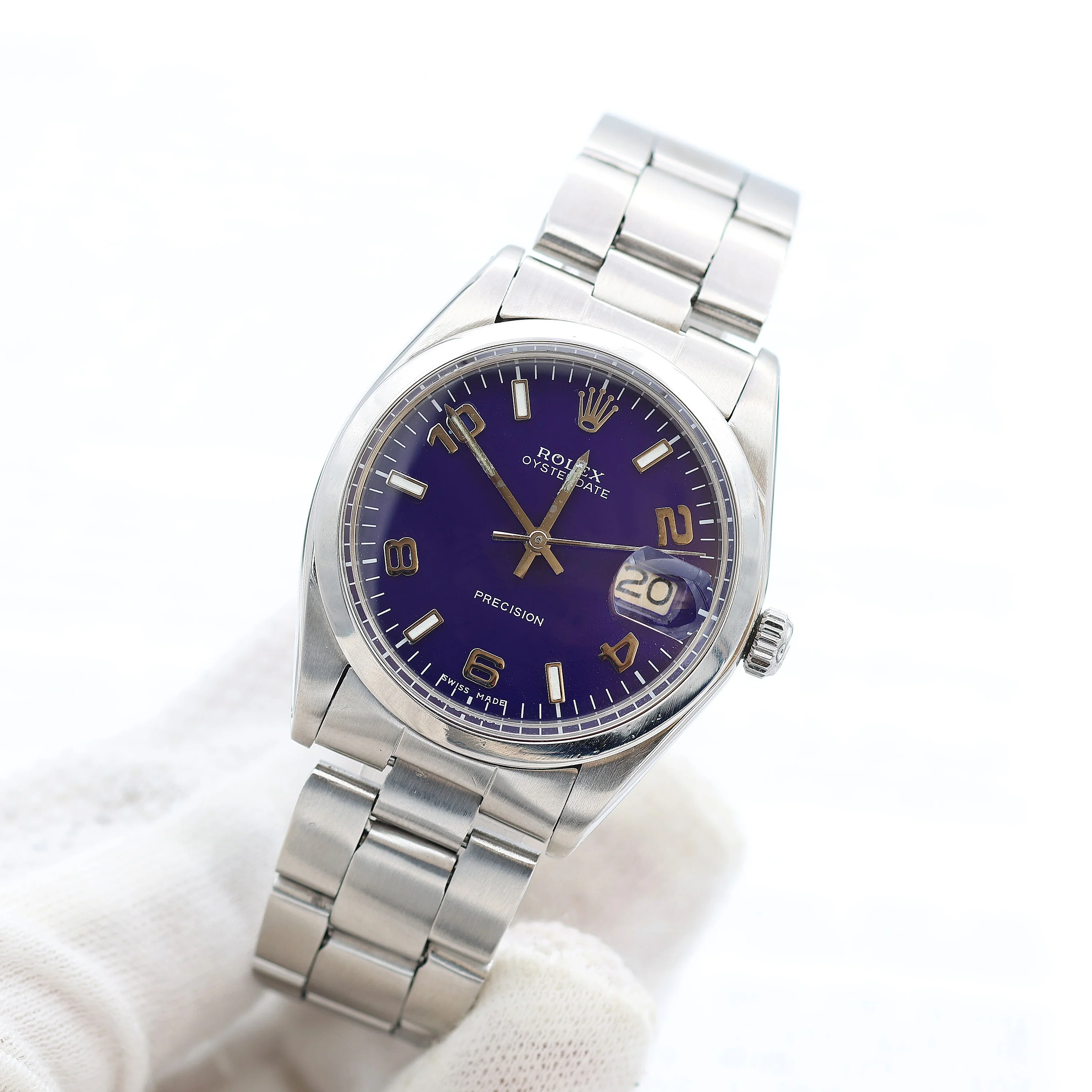 Rolex Precision Date ref. 6694 Blue Arabic Dial - Oyster - Image 3