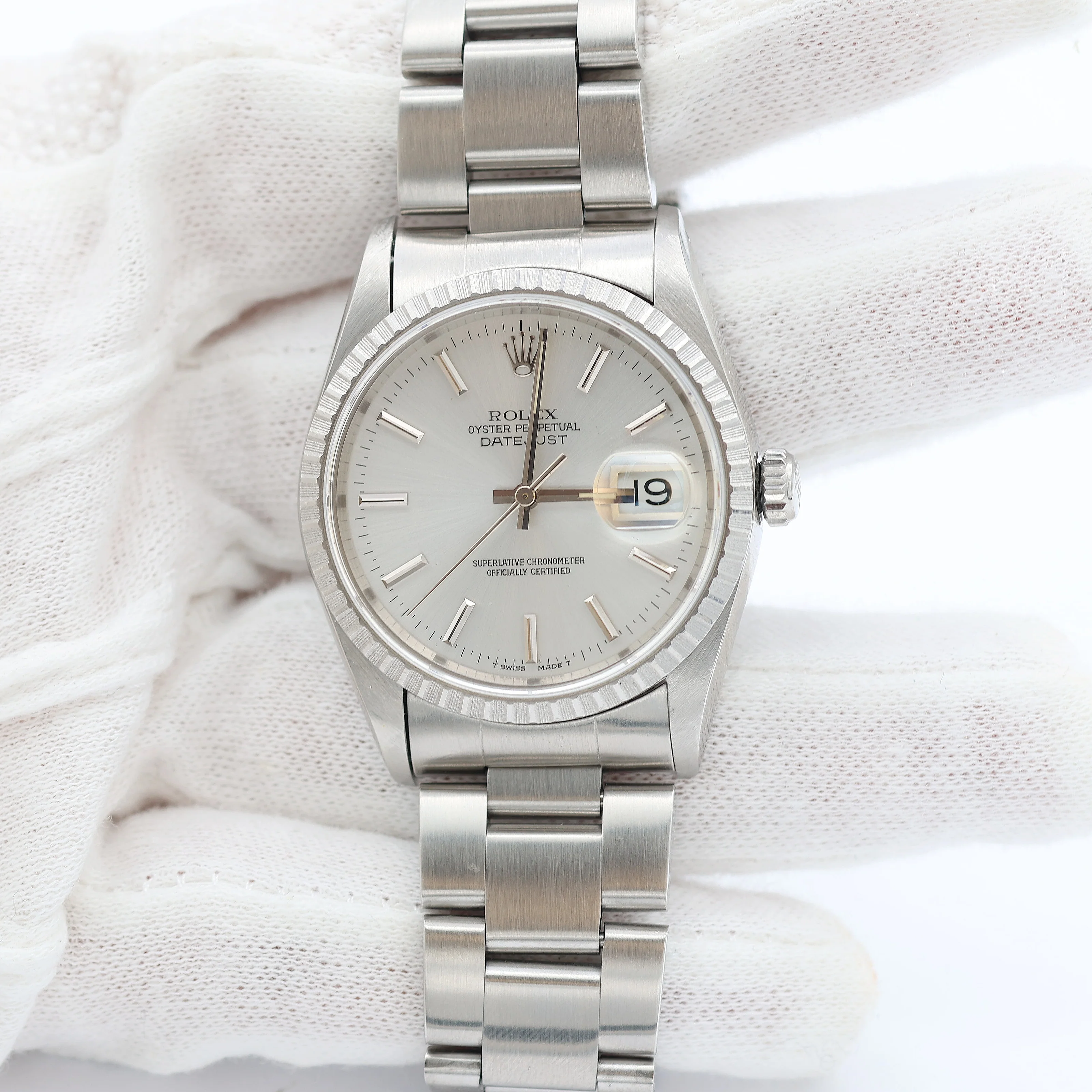 Rolex ref. 16220 Silver Dial - Oyster Bracelet - Image 7