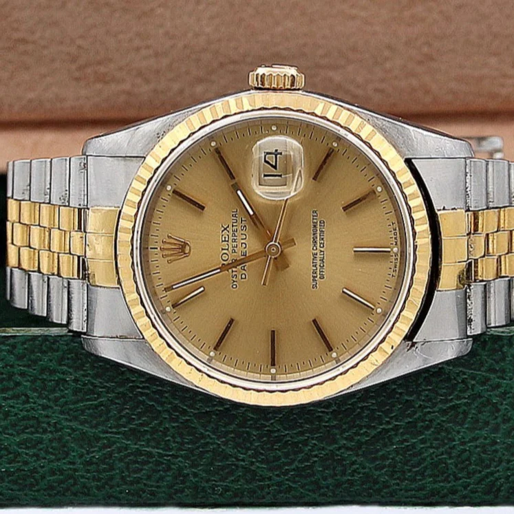 Rolex Datejust 36 ref. 16233 Champagne dial - Jubilee Bracelet - Full Set - Image 3