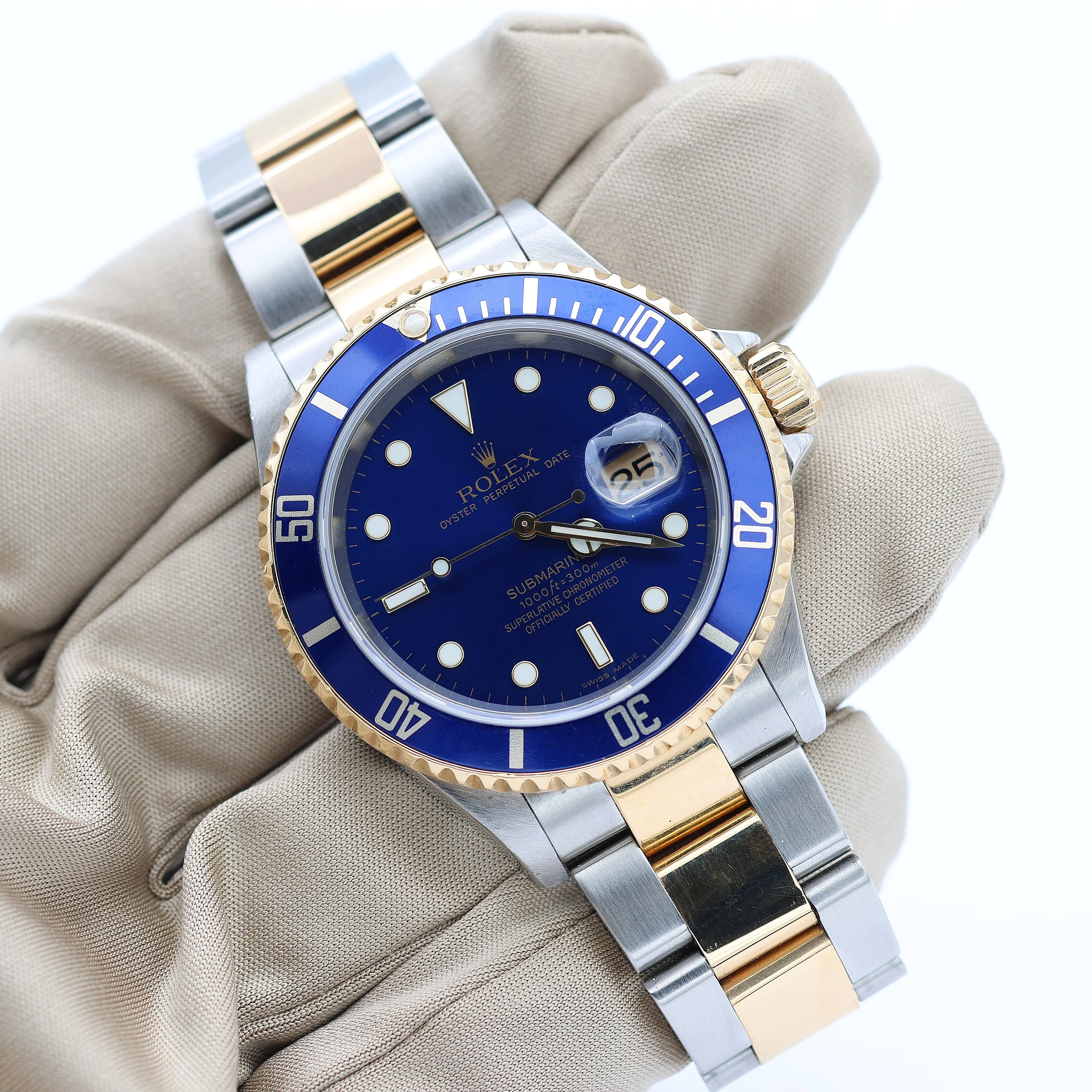 Rolex Submariner Date ref. 16613LB Steel/Gold - Full Set - Image 3