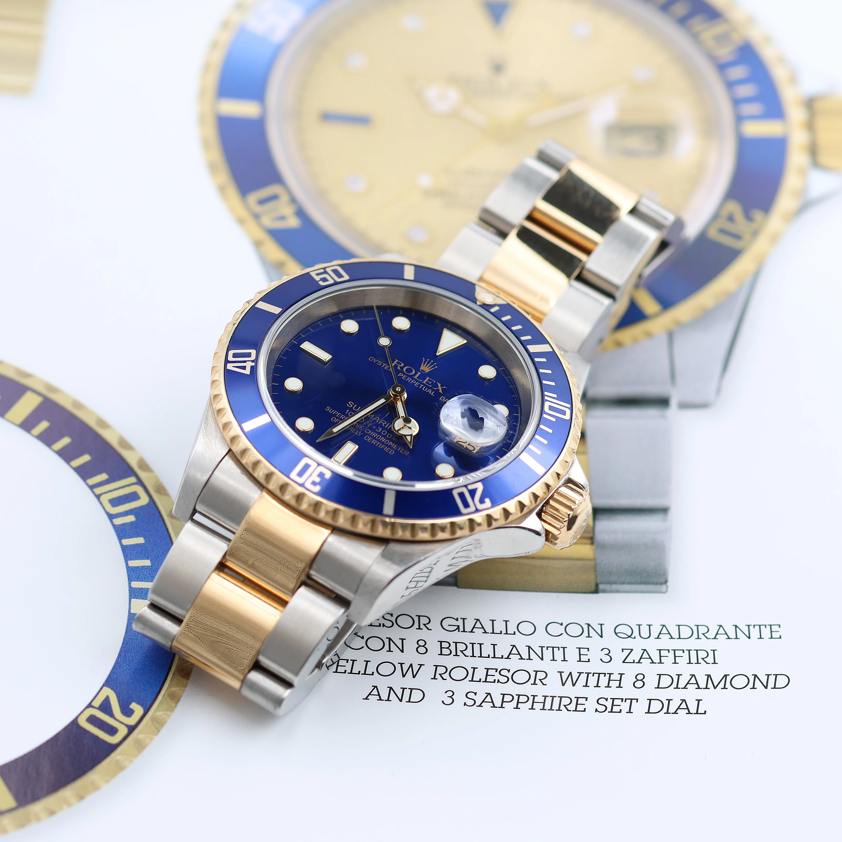 Rolex Submariner Date ref. 16613LB Steel/Gold - Full Set - Image 4