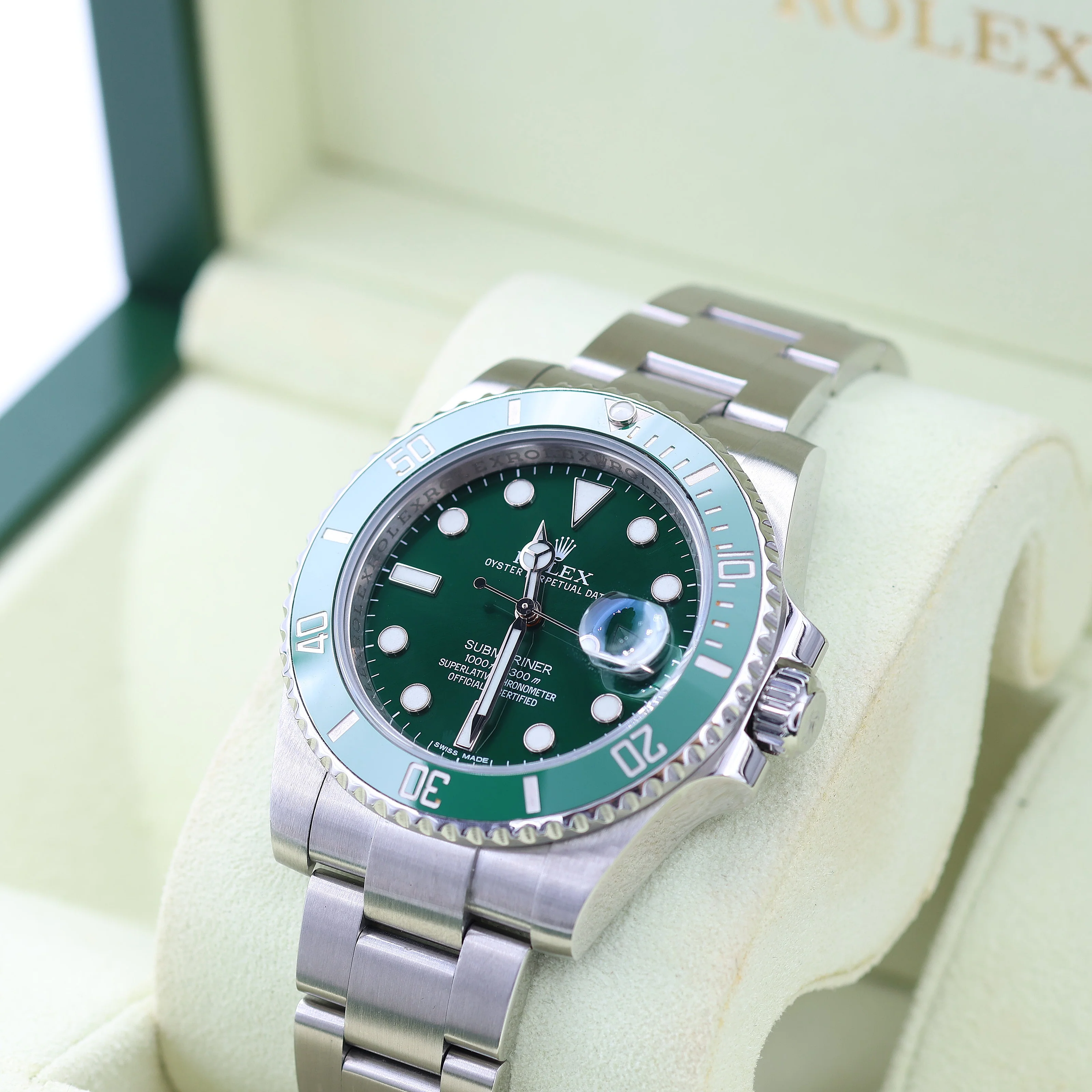 Rolex Submariner Green 116610LV (Hulk) in Steel - Green Dial - Full Set - Image 5