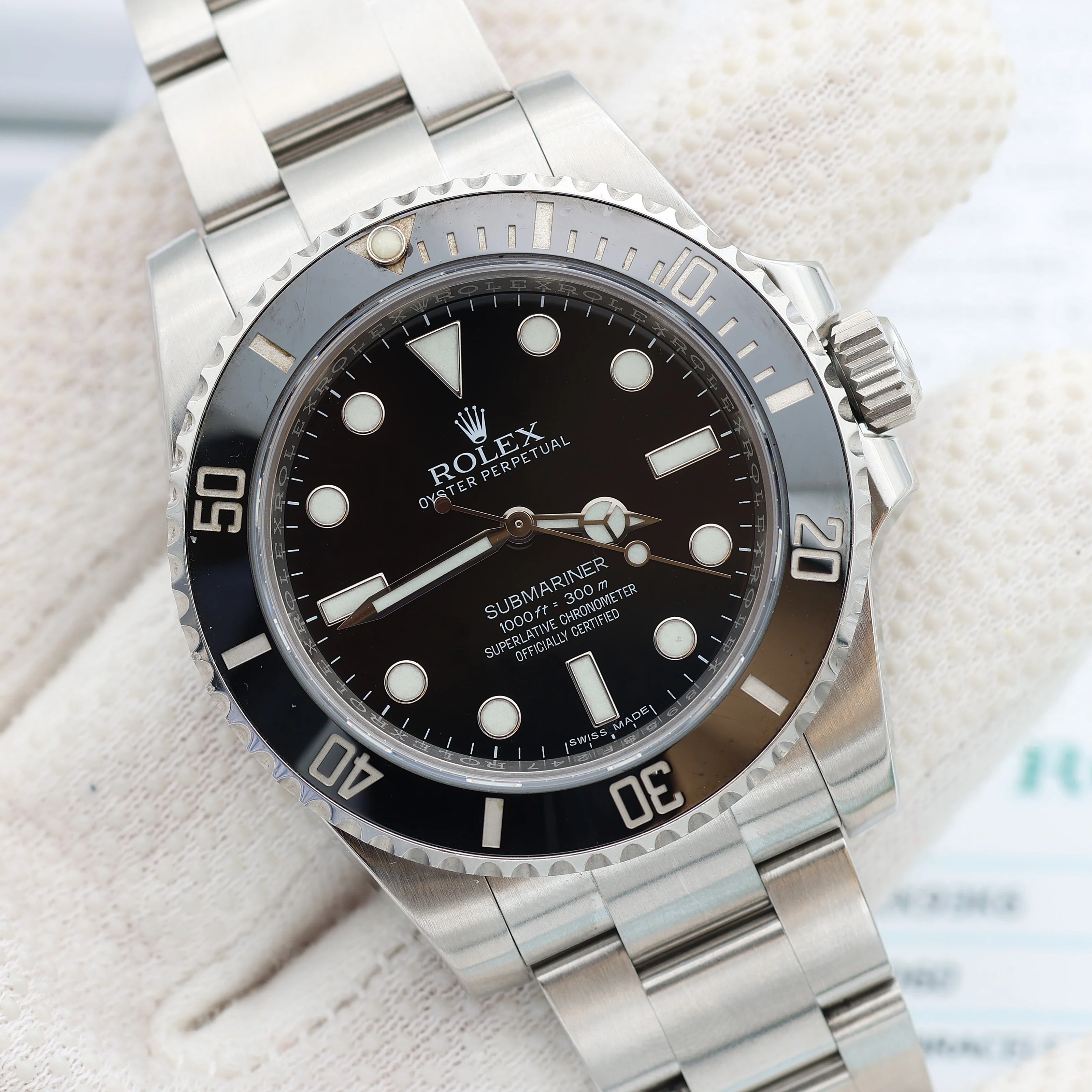 Rolex Submariner No Date ref. 114060 Oyster bracelet - Full Set - Image 5