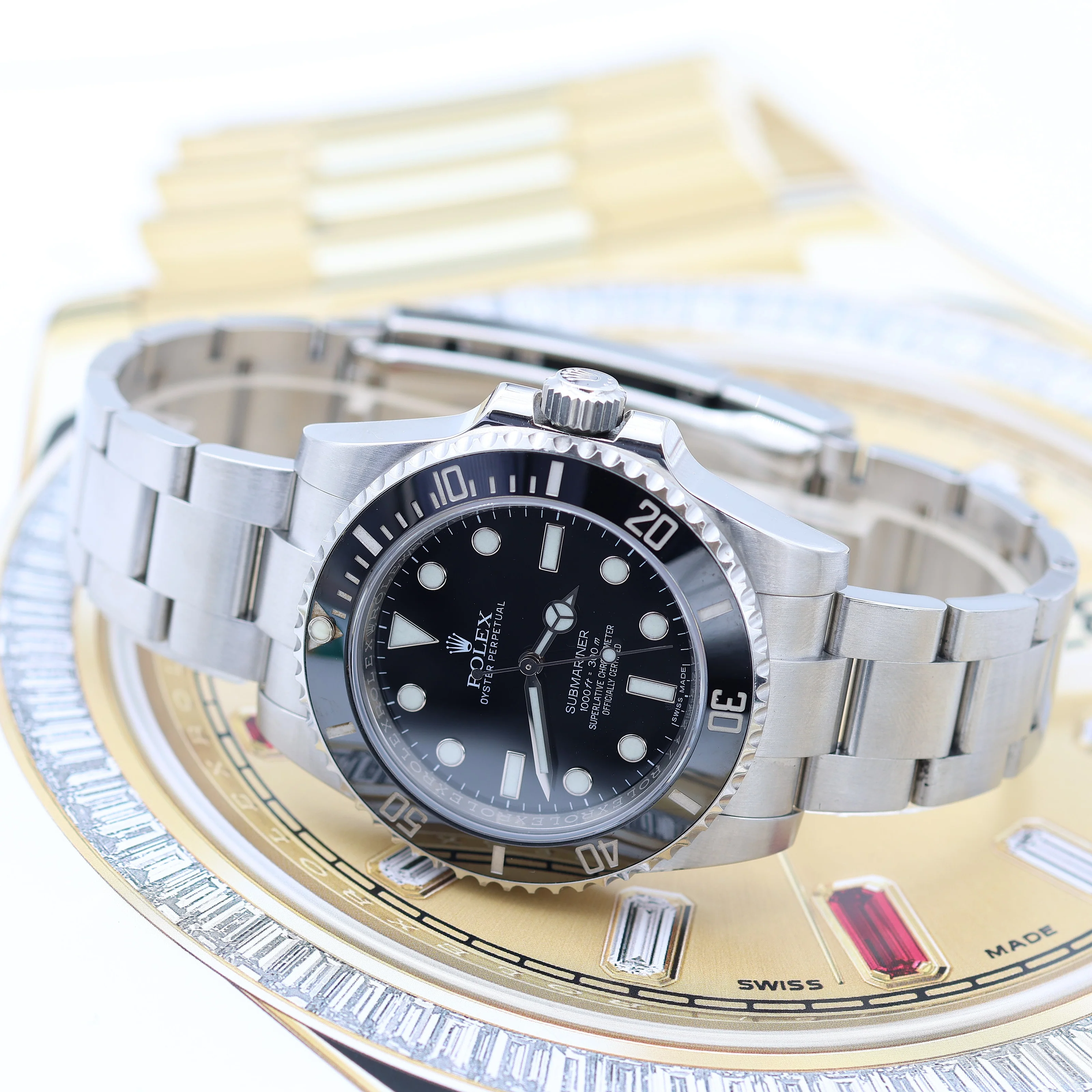 Rolex Submariner No Date ref. 114060 Oyster bracelet - Full Set - Image 6