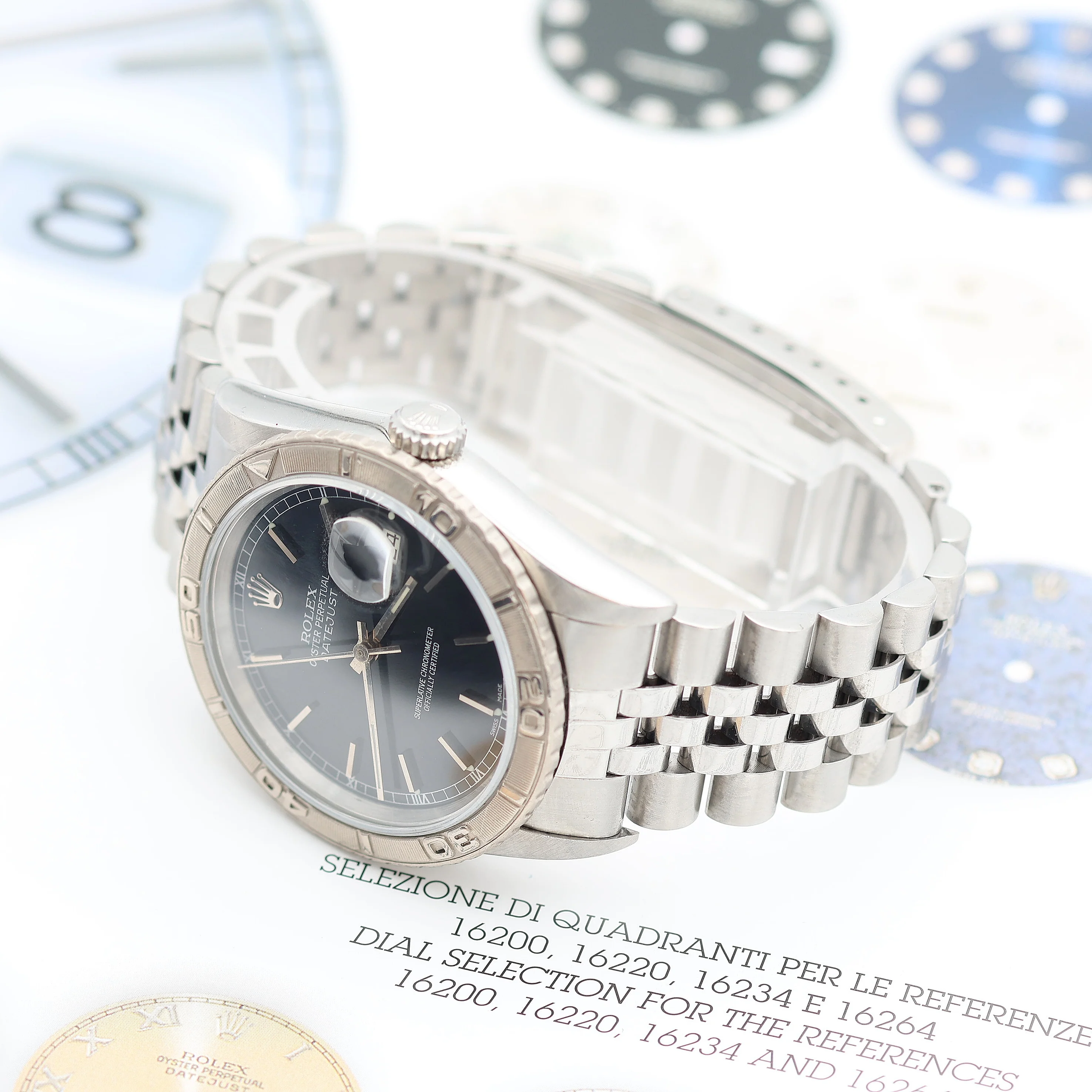 Rolex "Turn O Graph" Datejust ref. 16264 - Black Dial - Full Set - Image 7