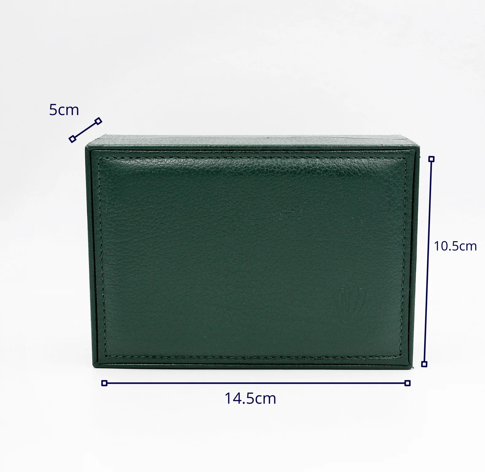 Rolex Watch Box | Vintage Box Men Green with dark green stitching 68.00.01 - Image 5