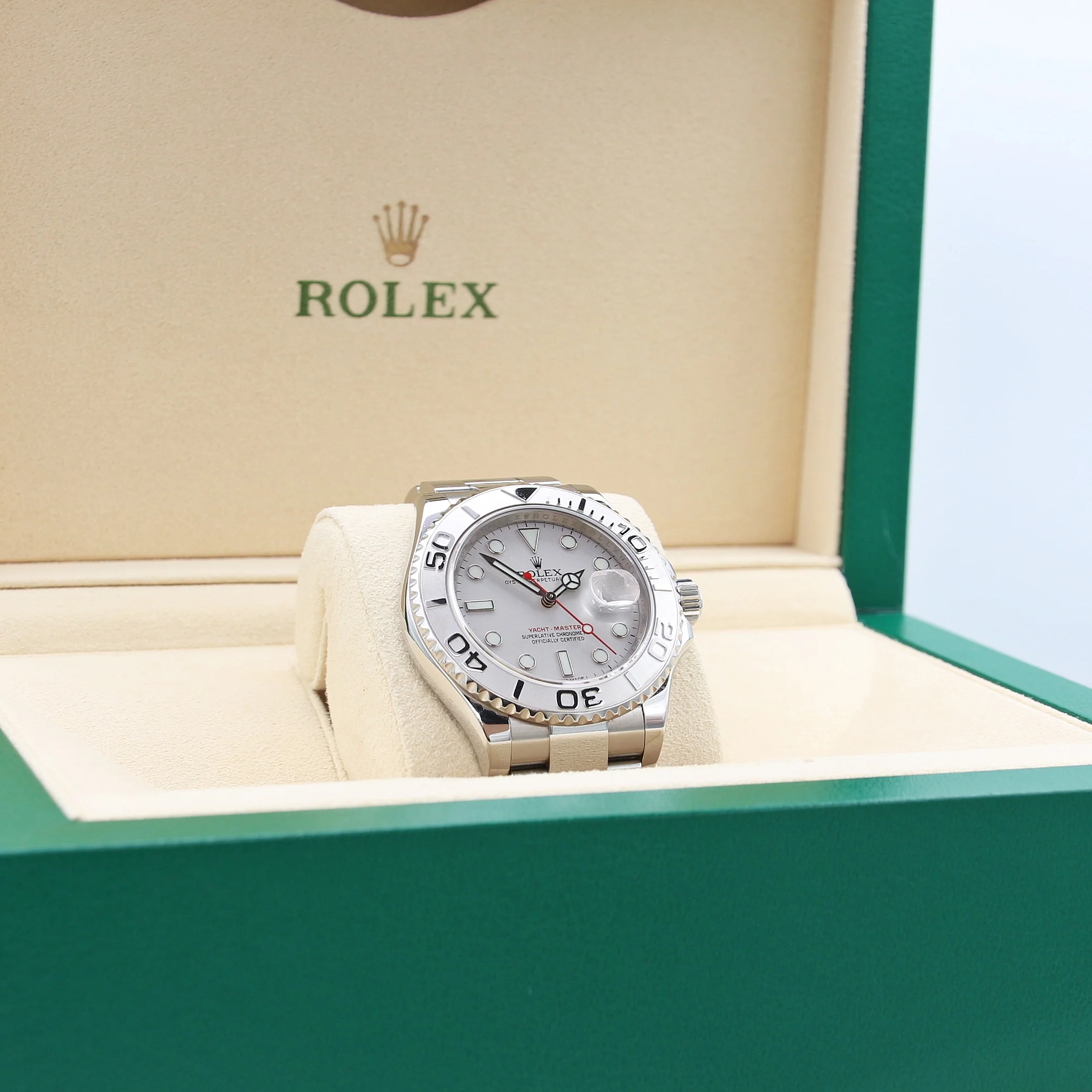 Rolex Yacht-Master 40 ref. 116622 Platinum Dial - Full Set