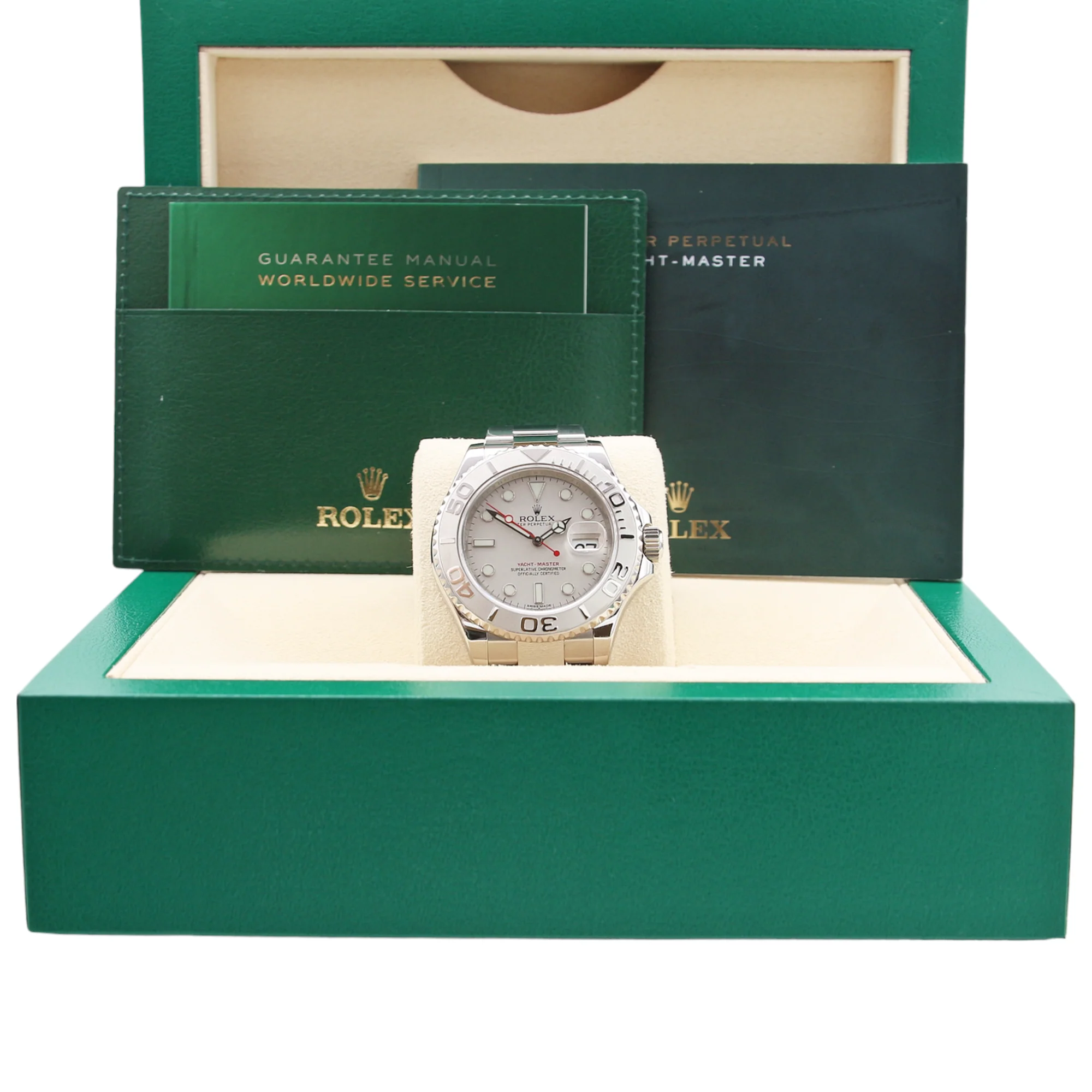 Rolex Yacht-Master 40 ref. 116622 Platinum Dial - Full Set - Image 2