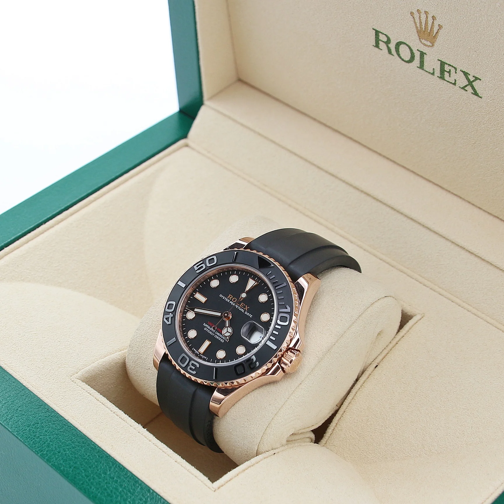 Rolex Yacht Master ref. 268655 Rose Gold Oysterflex - Image 4