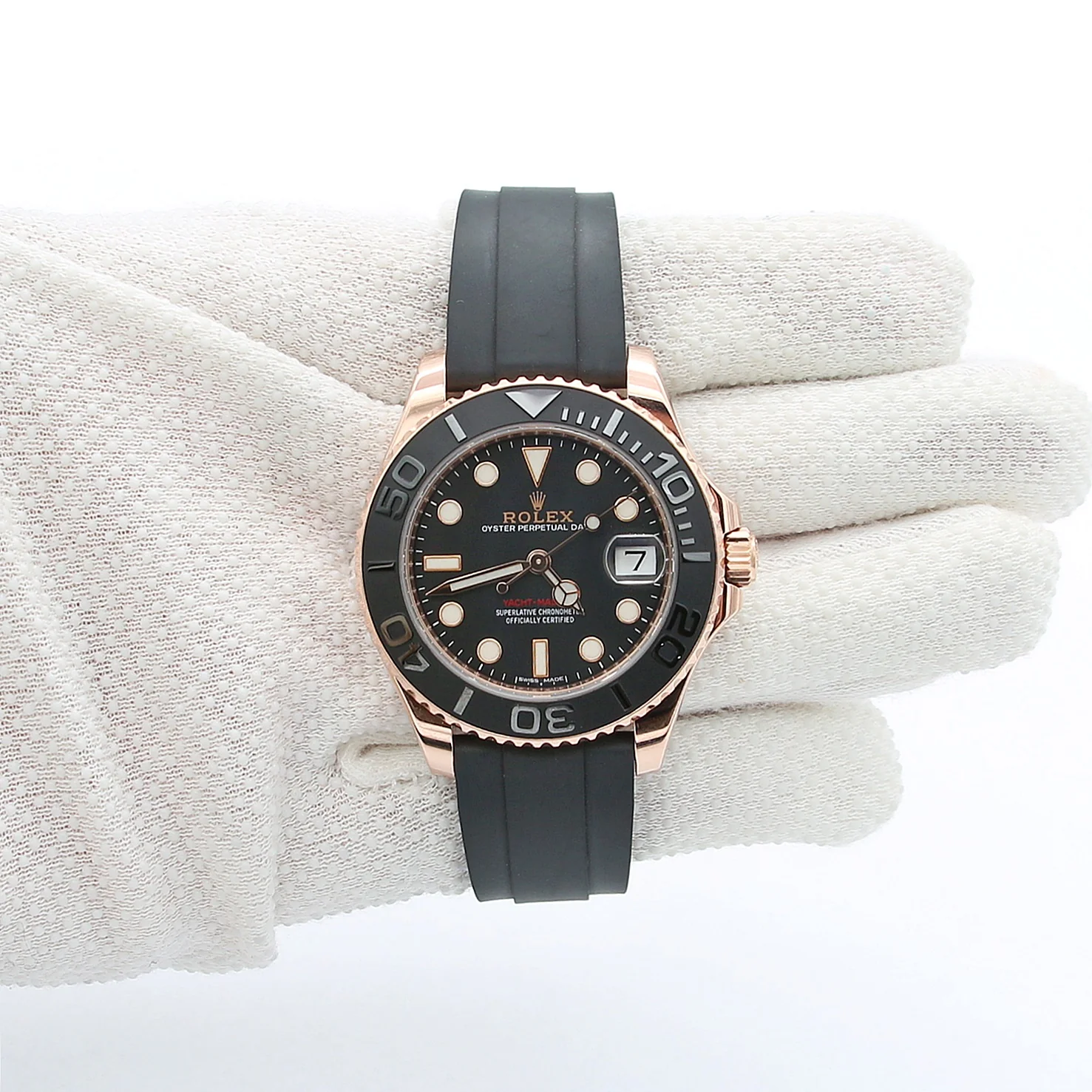 Rolex Yacht Master ref. 268655 Rose Gold Oysterflex - Image 5
