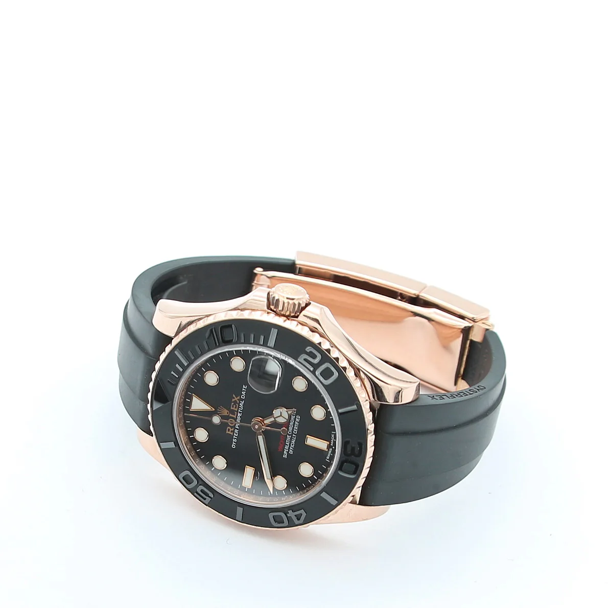 Rolex Yacht Master ref. 268655 Rose Gold Oysterflex - Image 9